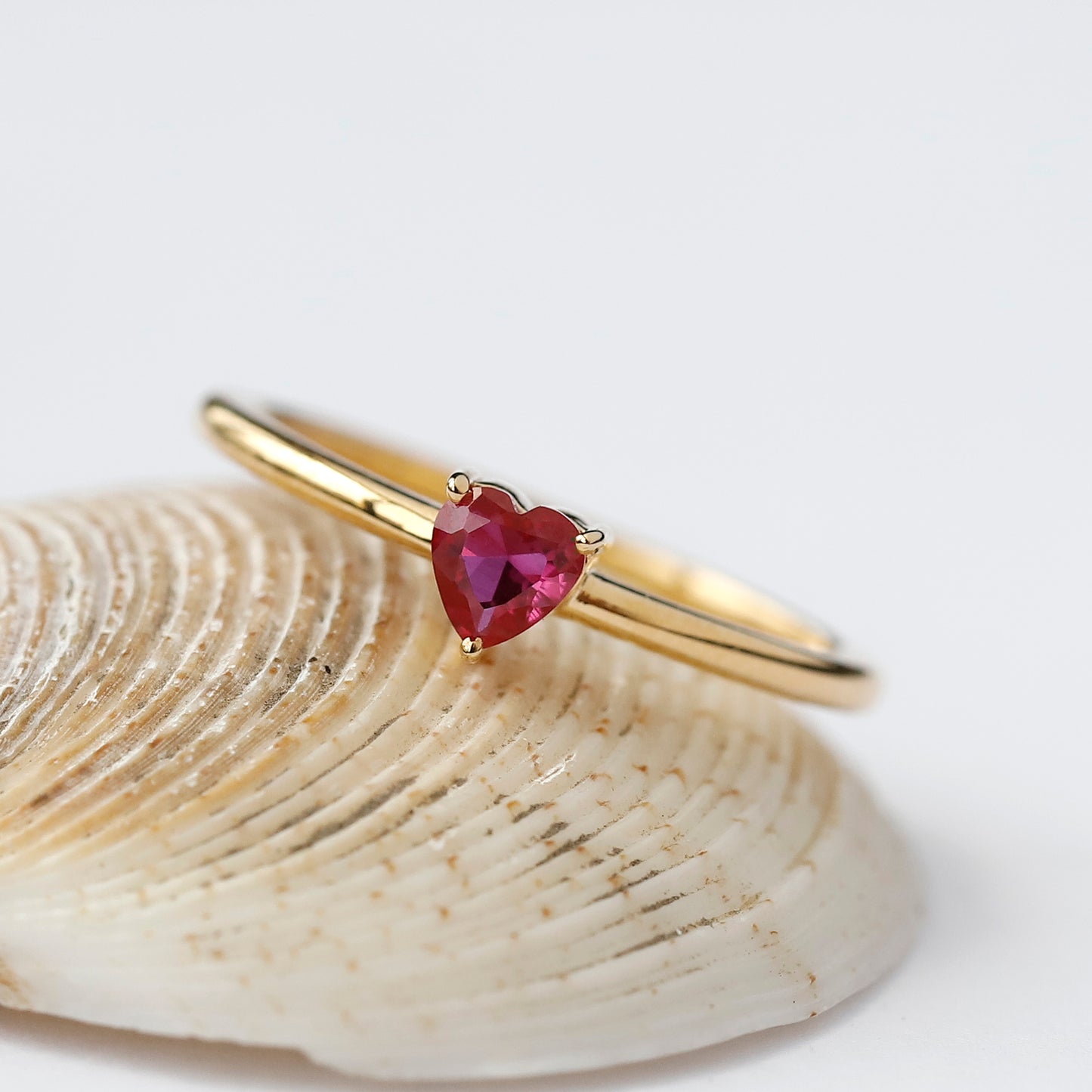 Ruby Heart Ring