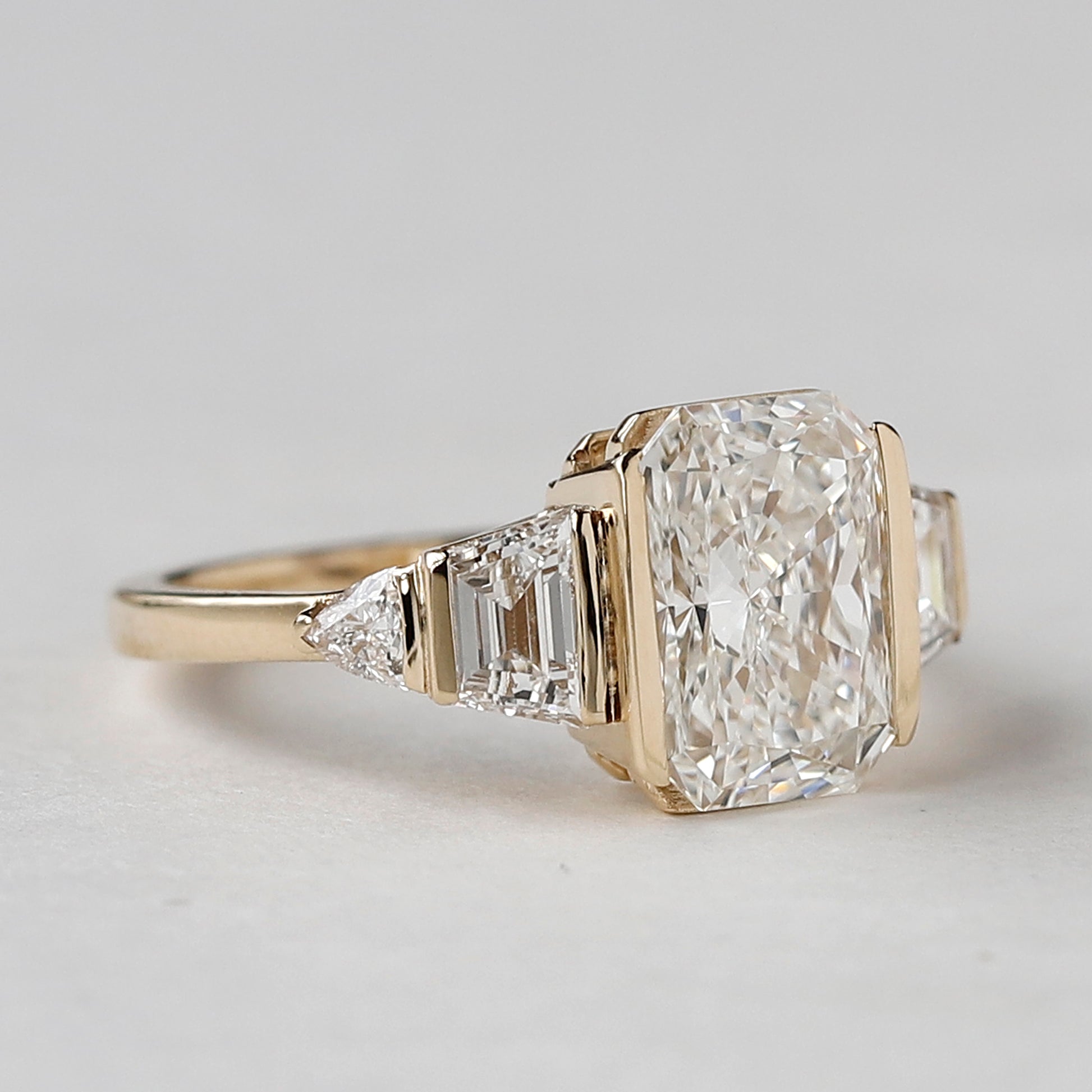 radiant cut diamond ring