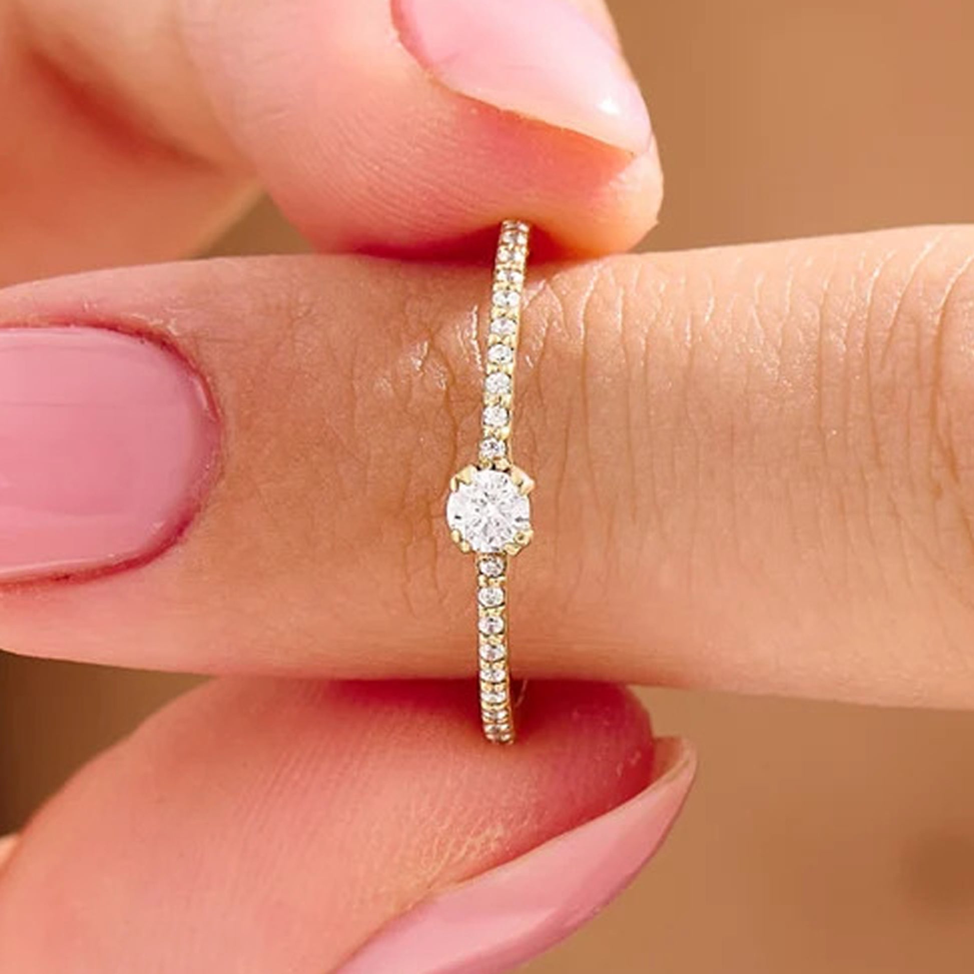 simple diamond engagement rings