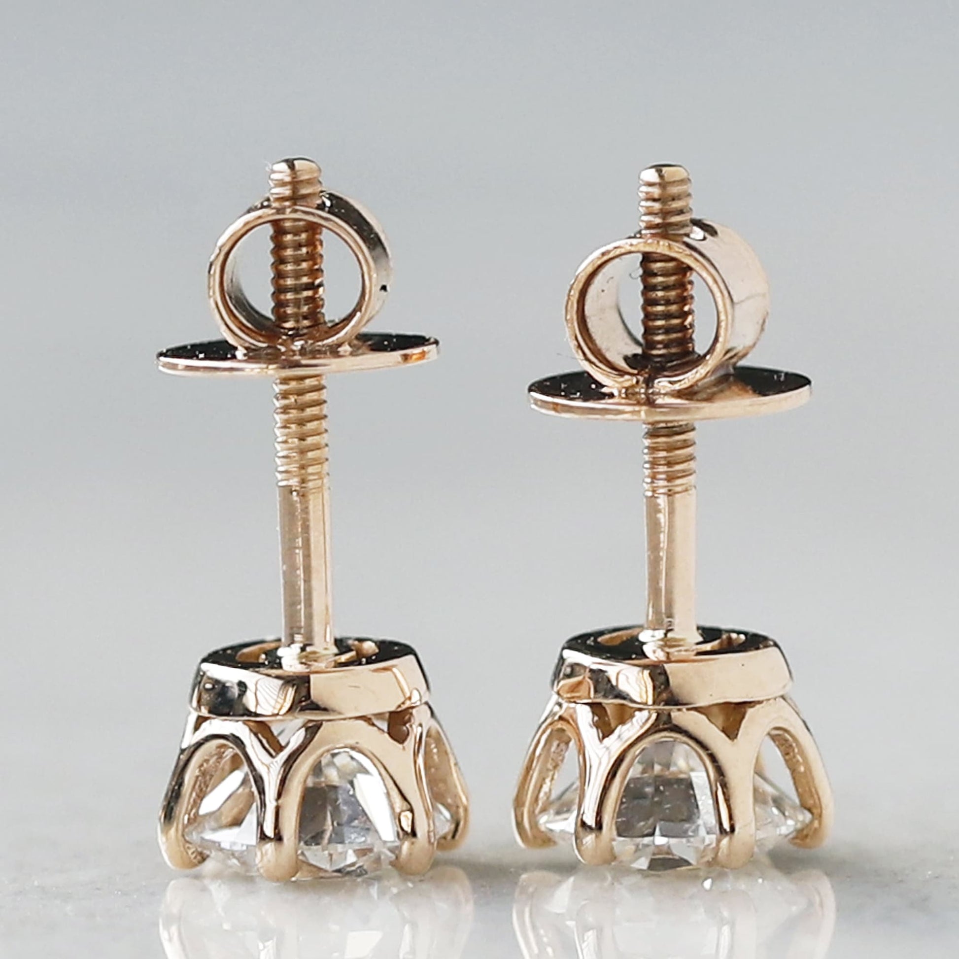 solitaire earrings