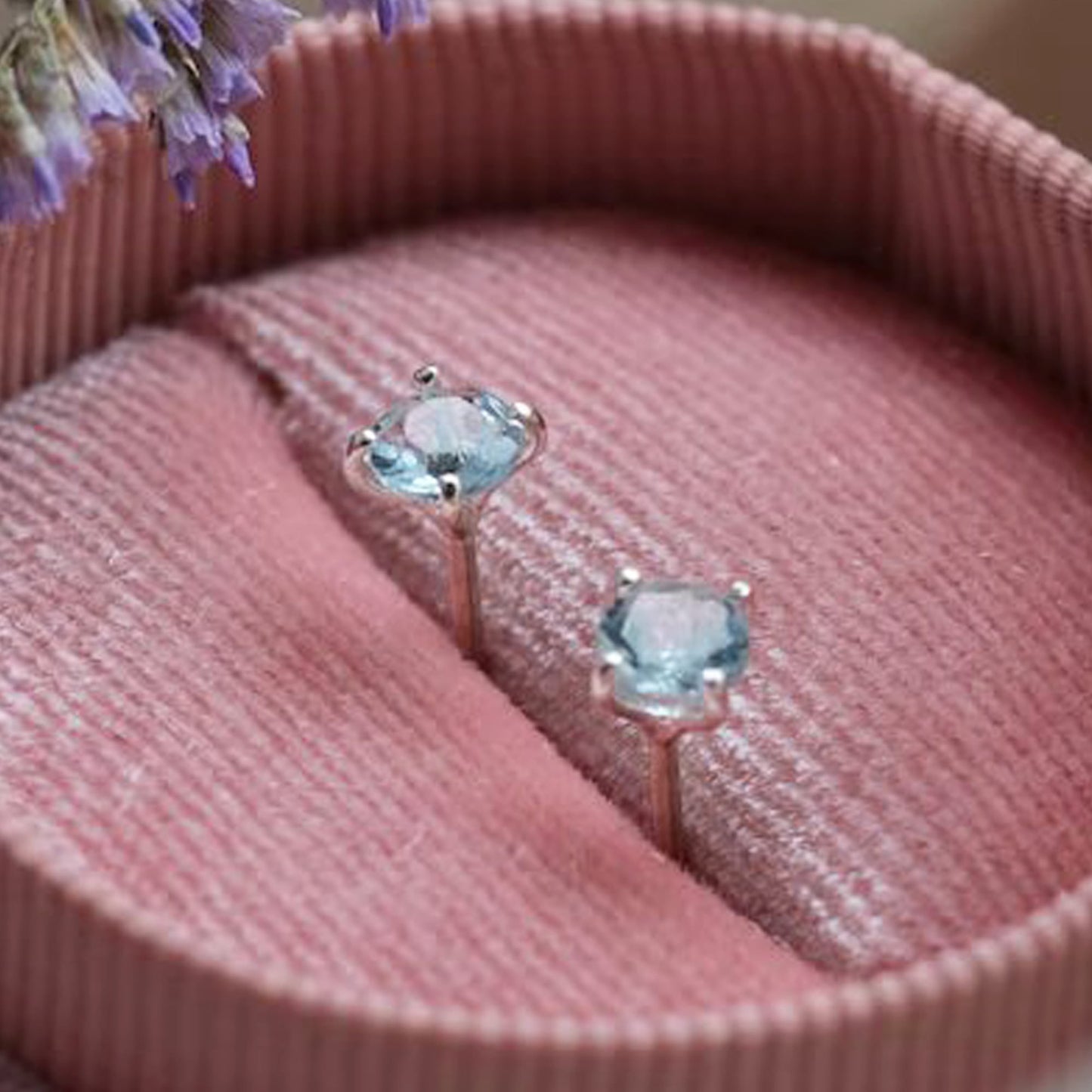 blue topaz earring