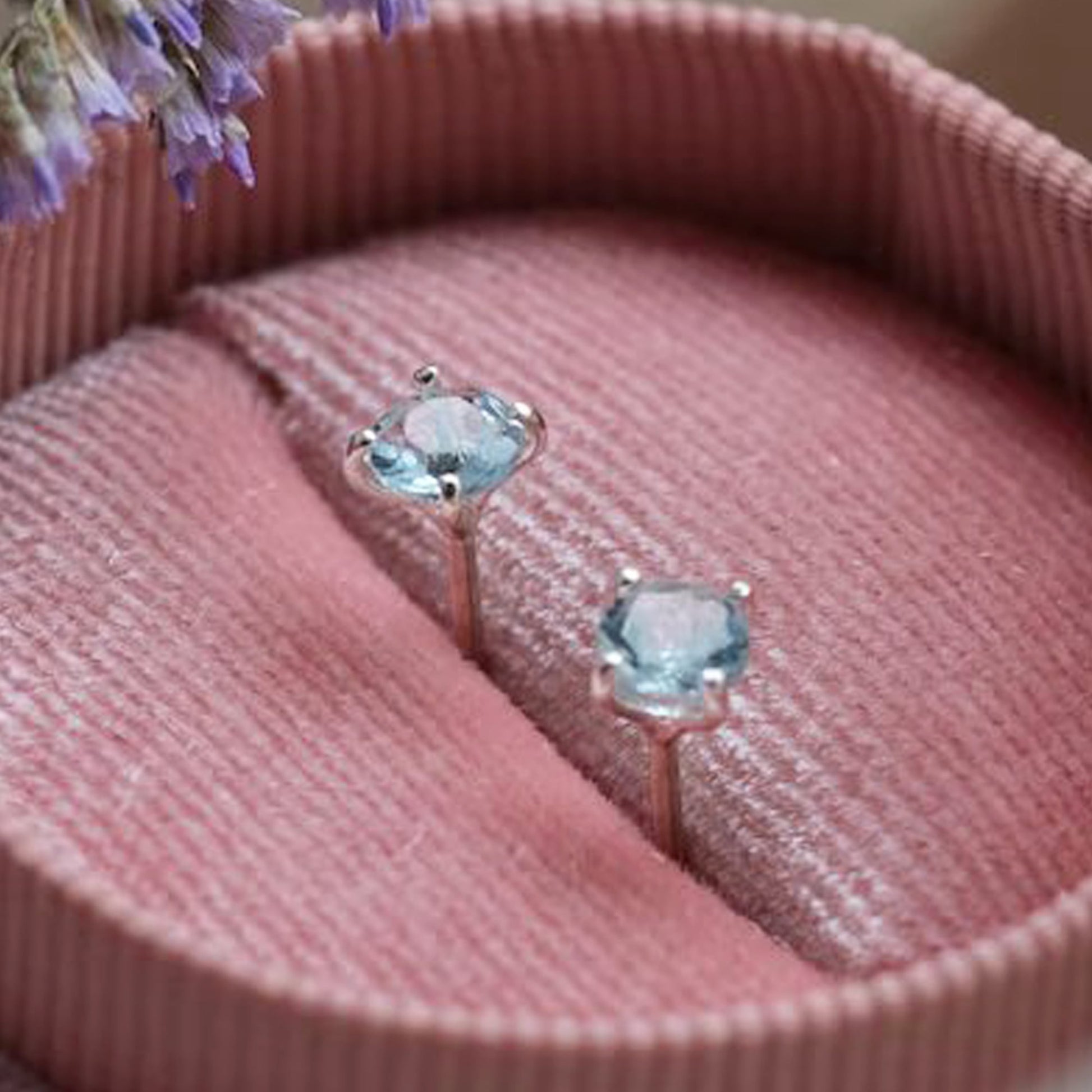 blue topaz earring