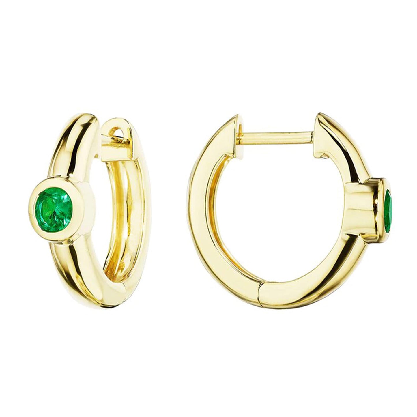 diamond hoop earrings