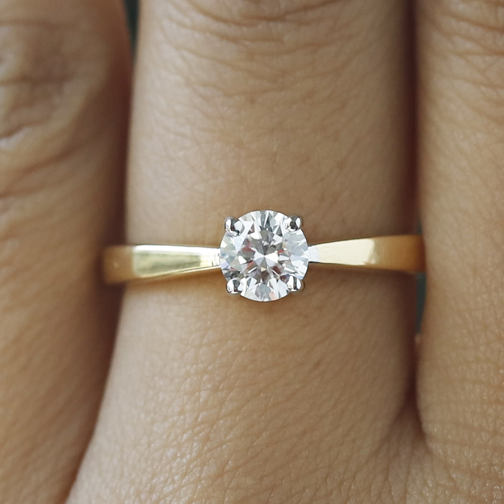 lab created engagement rings
