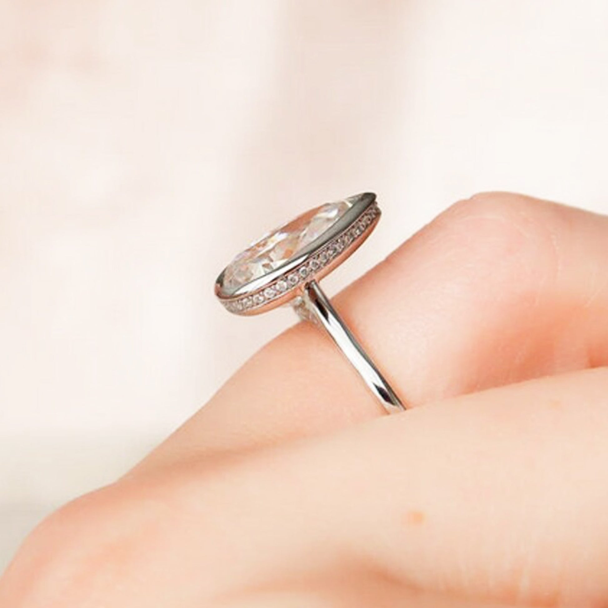 teardrop wedding ring