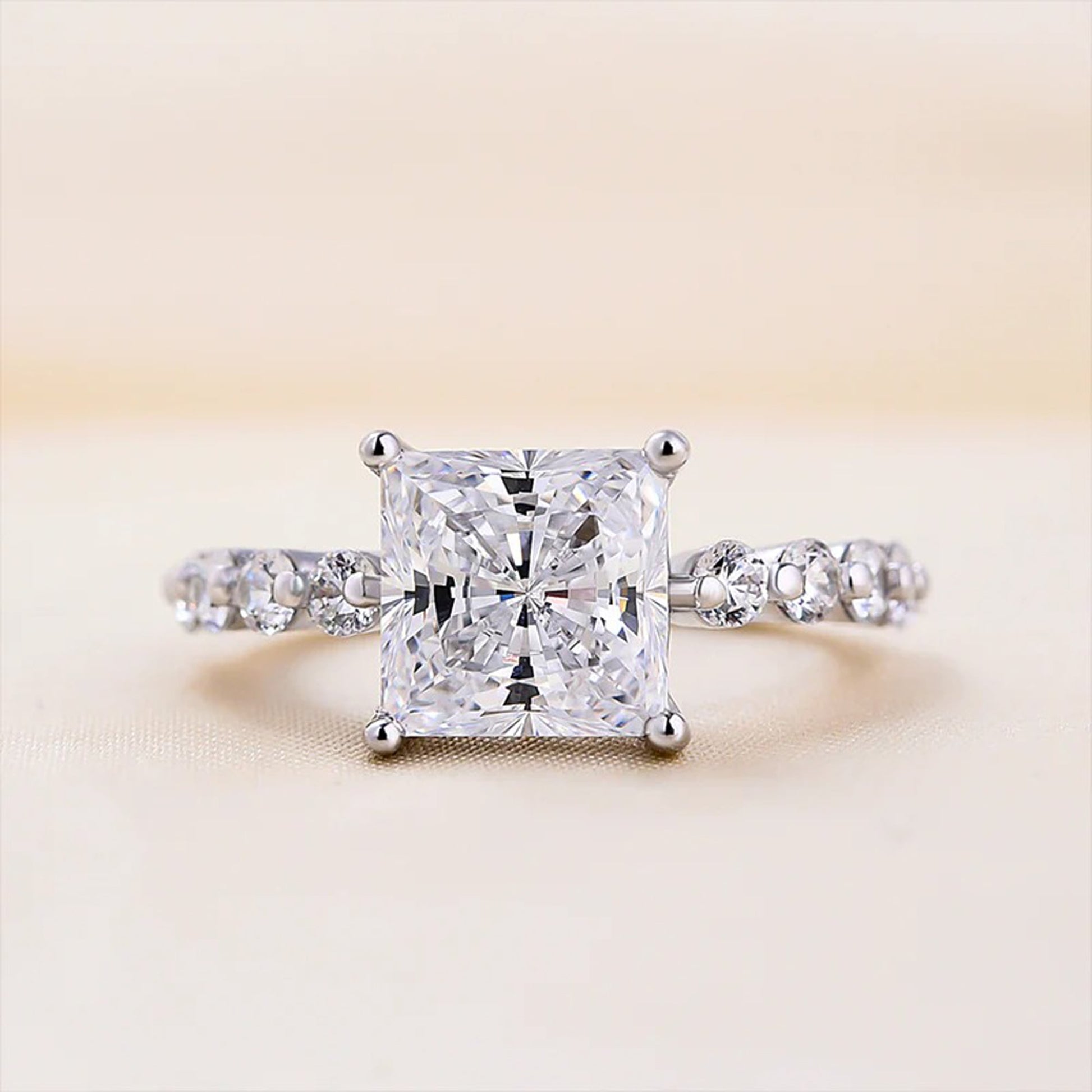 3 ct princess cut engagement ring