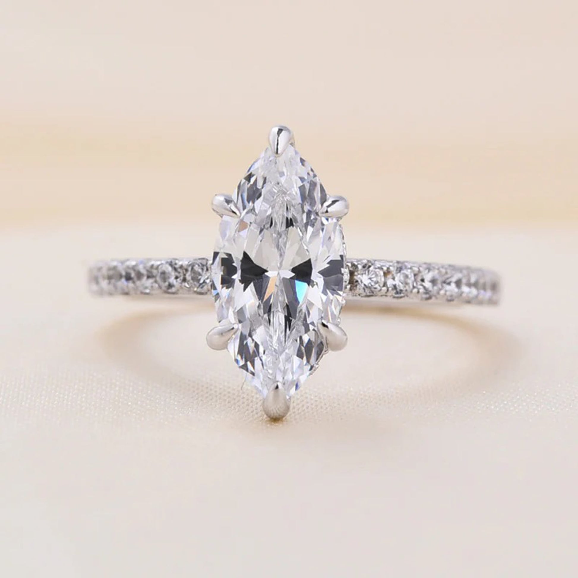 Marquise Moissanite Ring