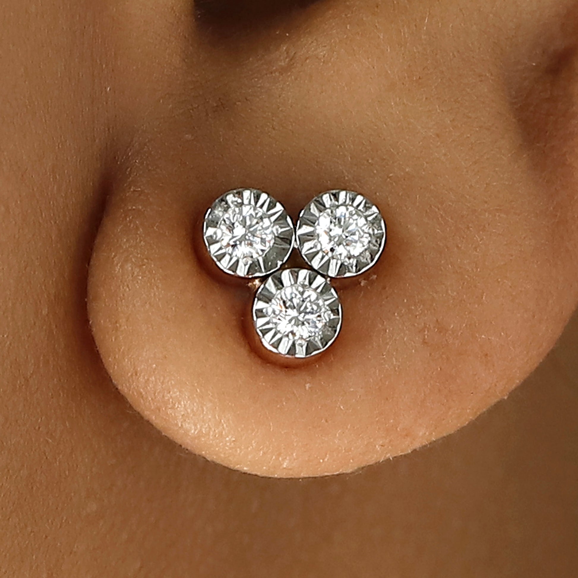 Gold Lab Grown Diamond Earring