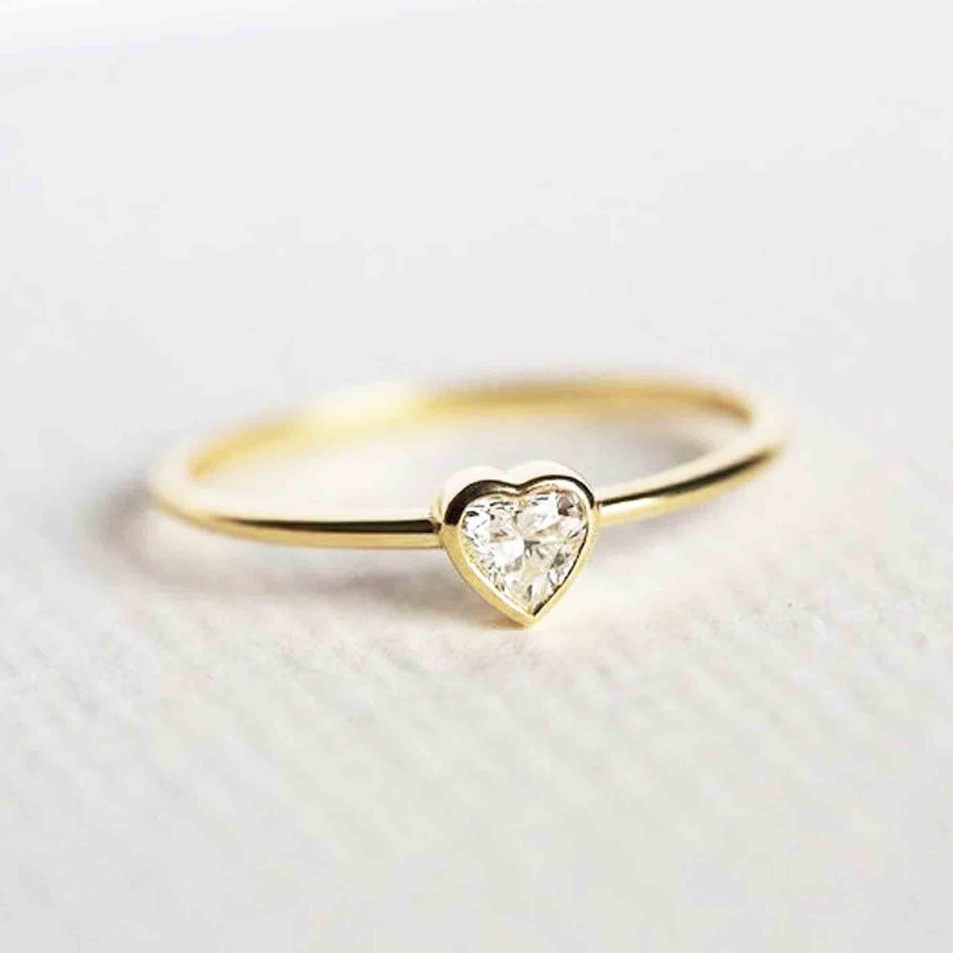heart diamond ring