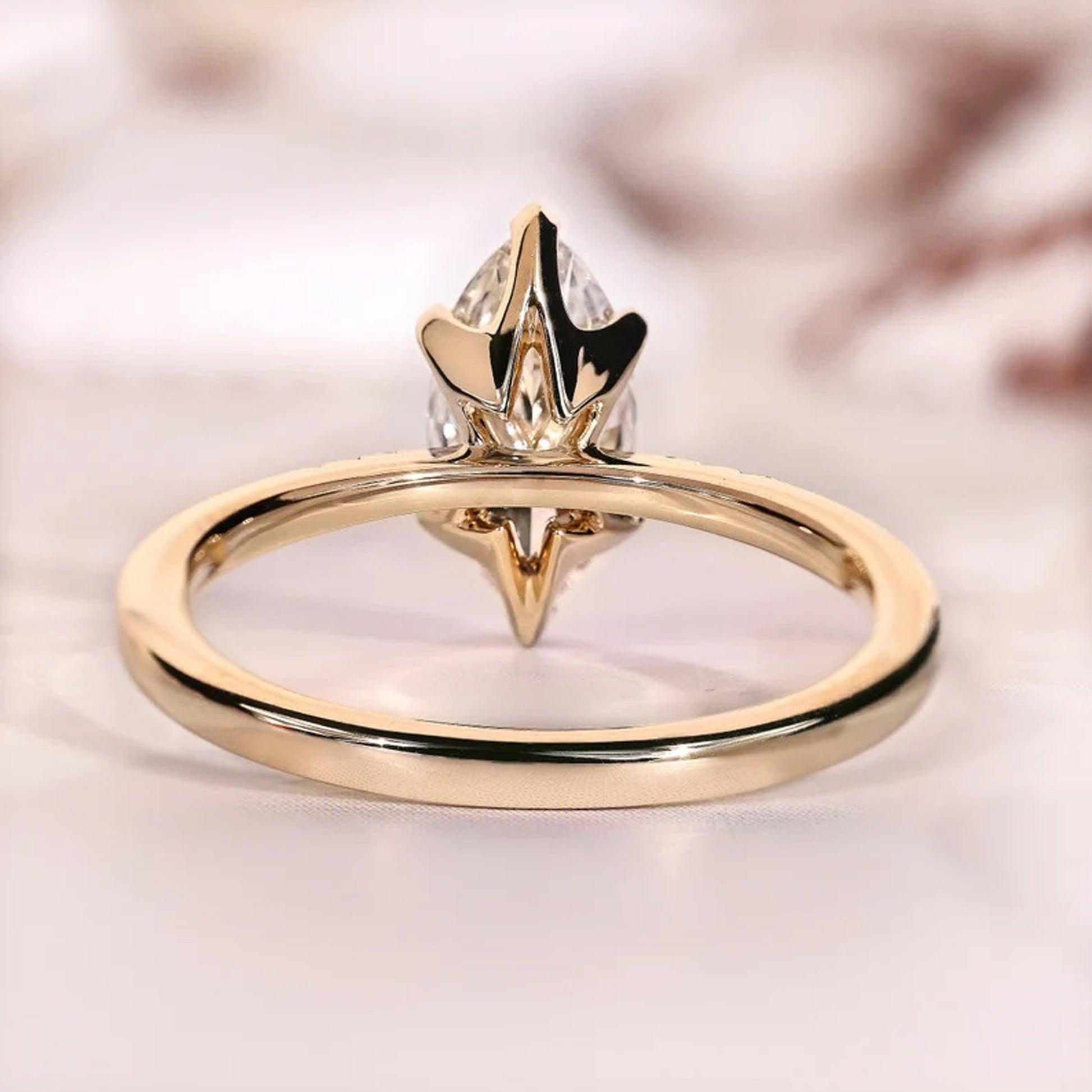 Marquise Cut Lab Diamond Ring