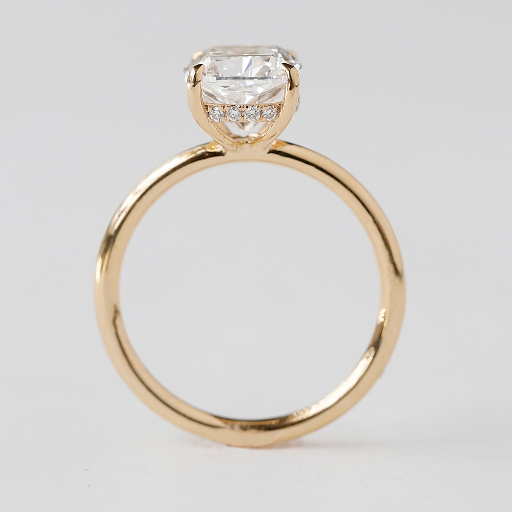 Cushion Cut Lab Grown Diamond Ring