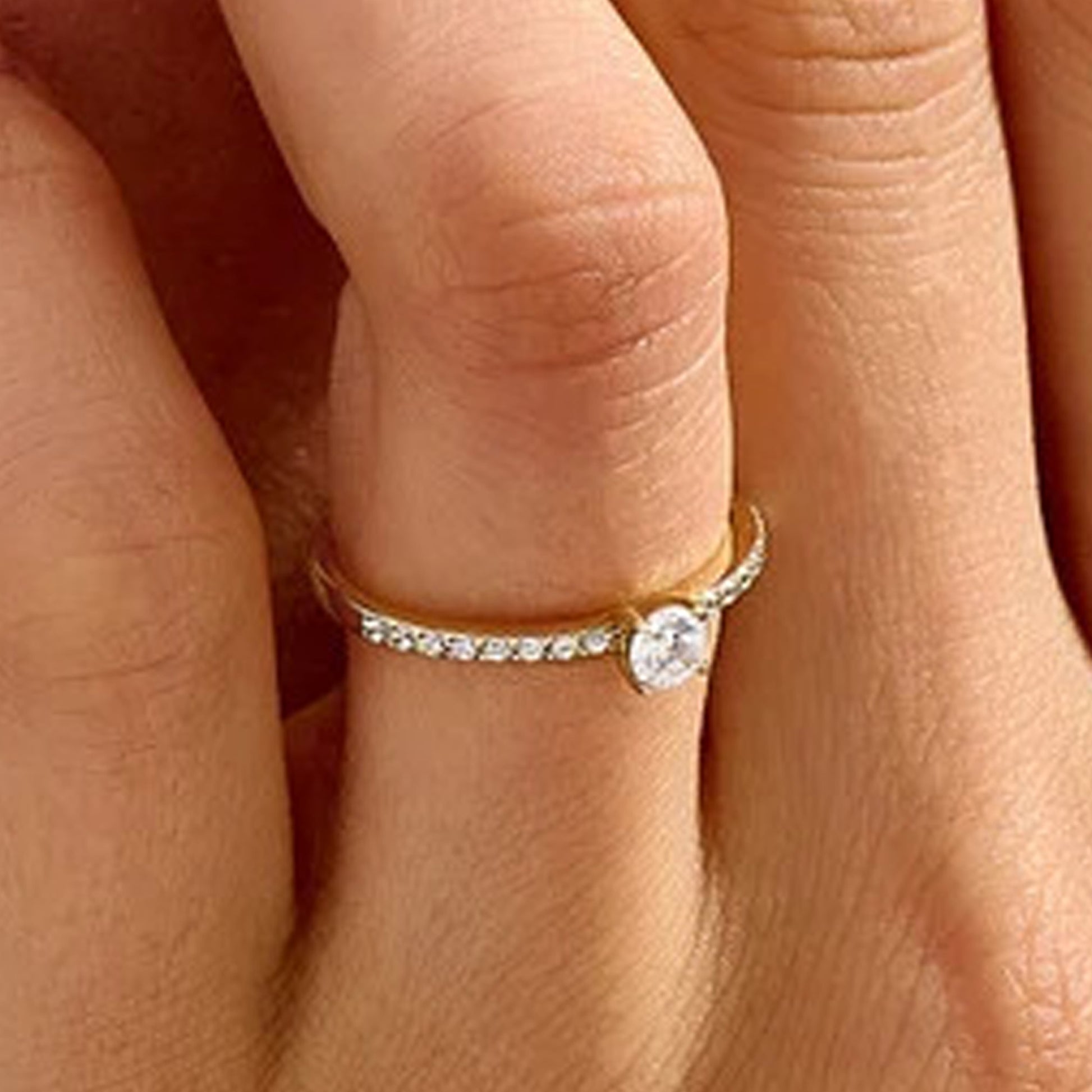 simple diamond engagement rings