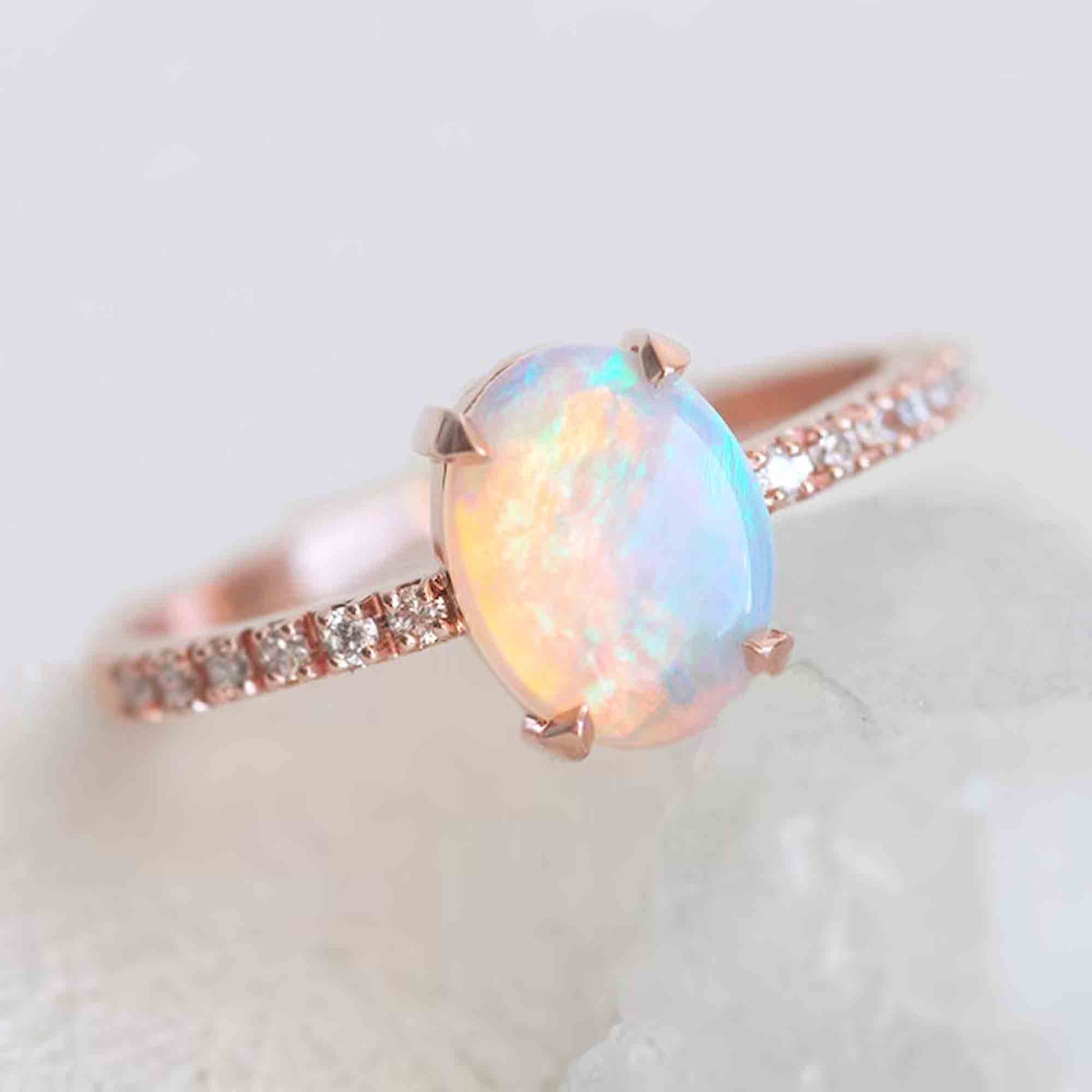 opal engagement ring