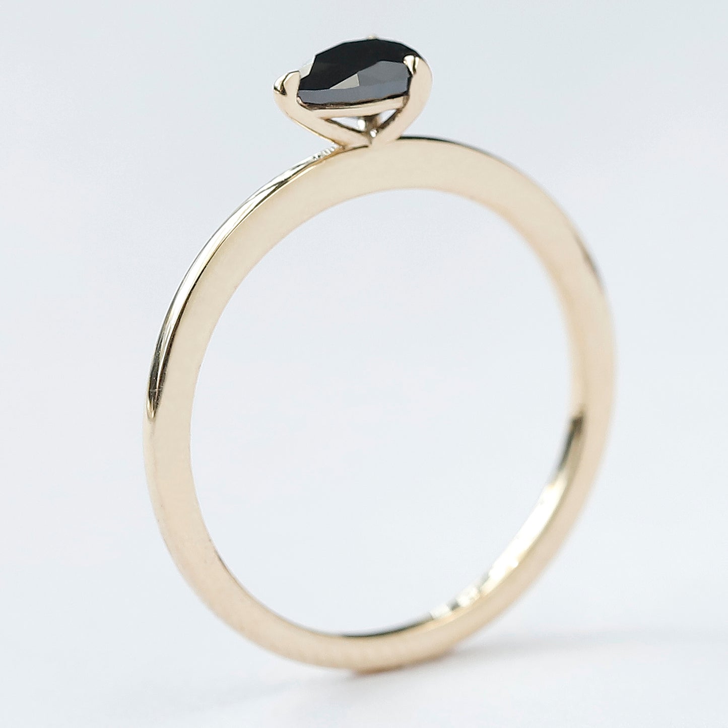 East West Pear Diamond Ring