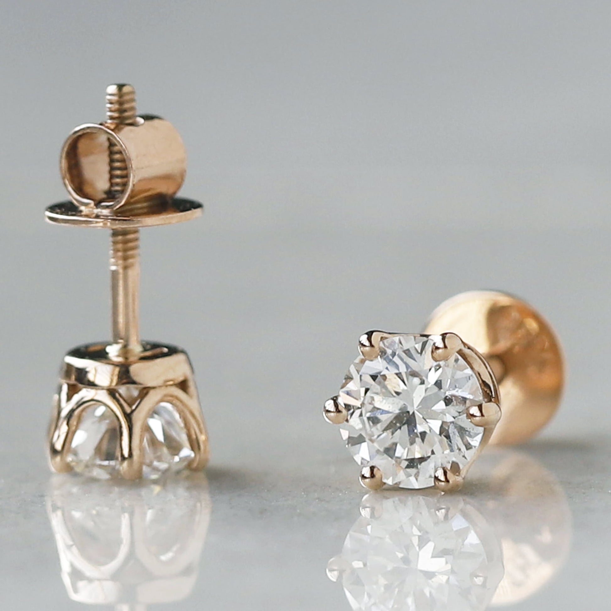 solitaire earrings