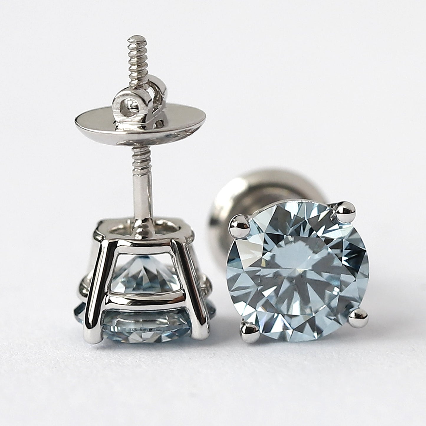 Blue Diamond Earring