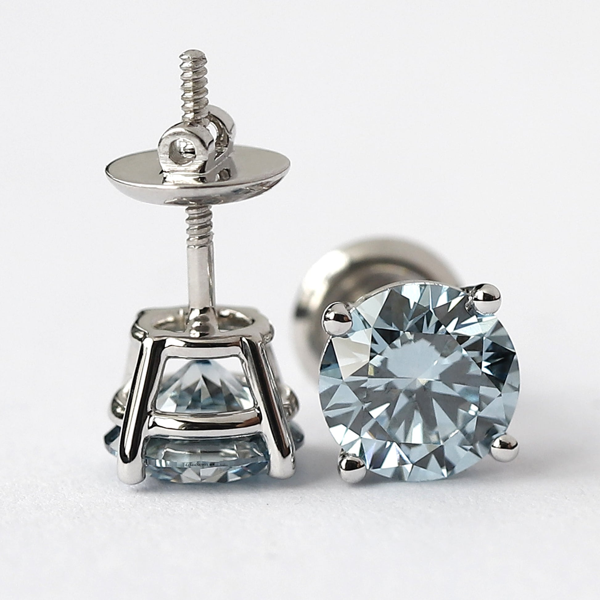Blue Diamond Earring