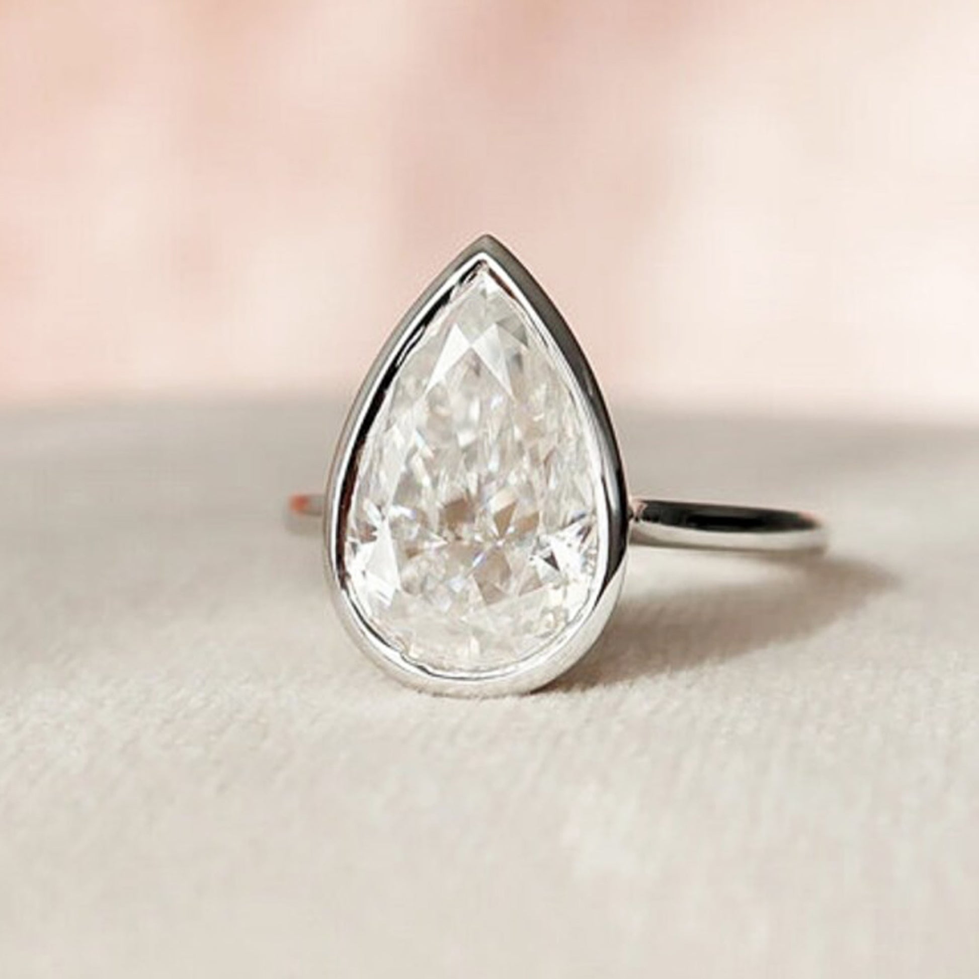 teardrop wedding ring