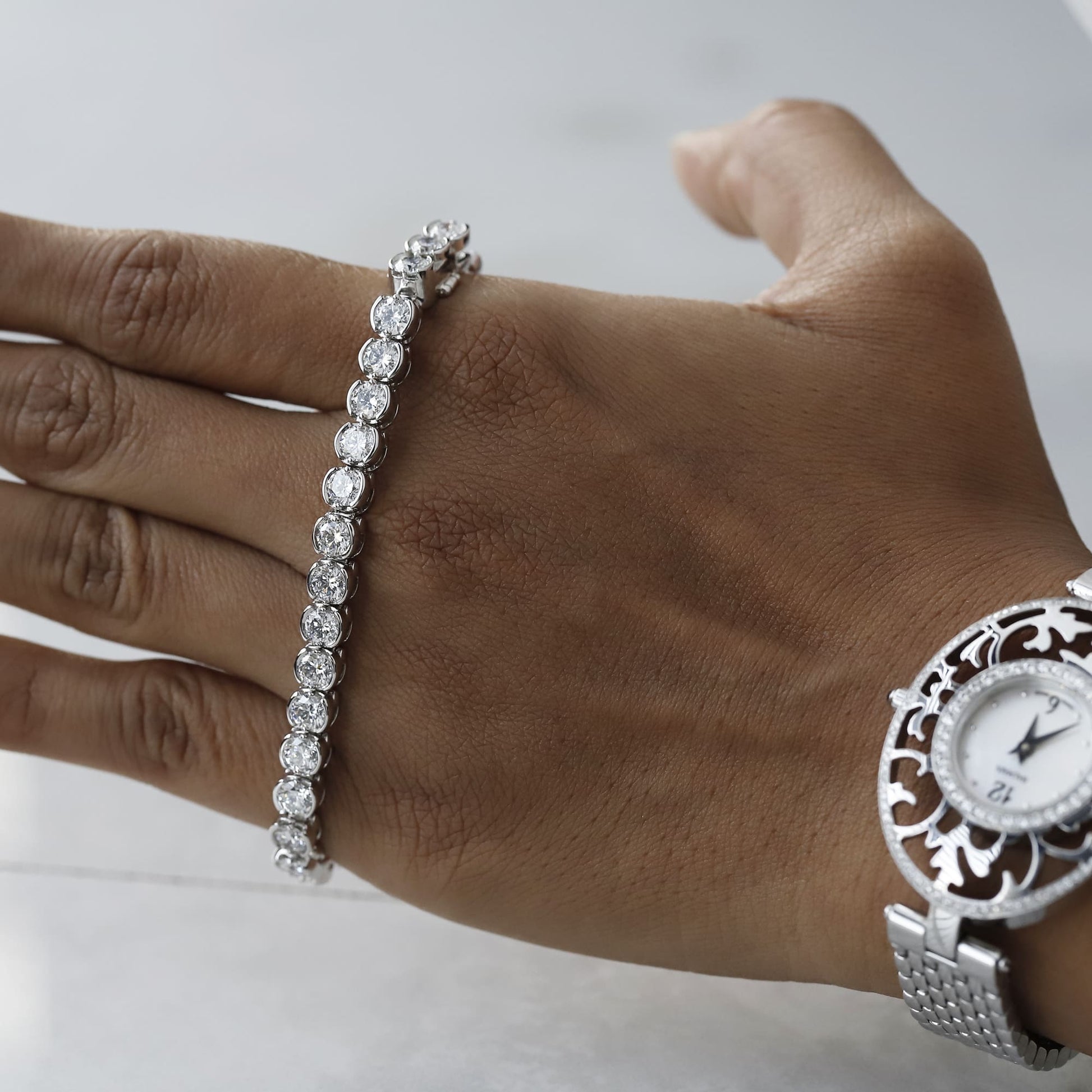 lab grown diamond bracelet