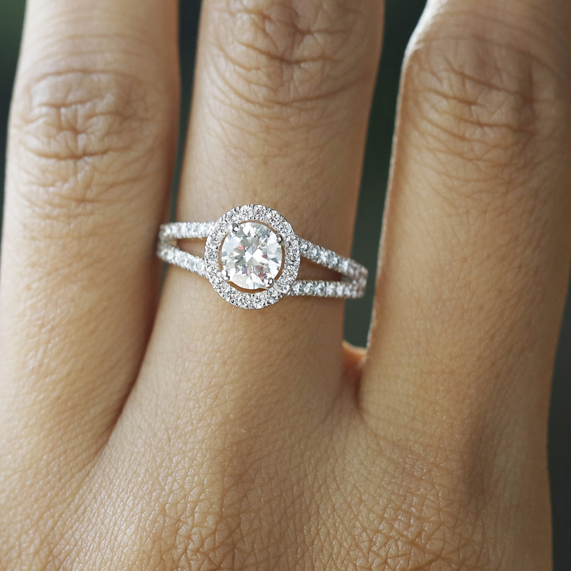 split shank engagement ring