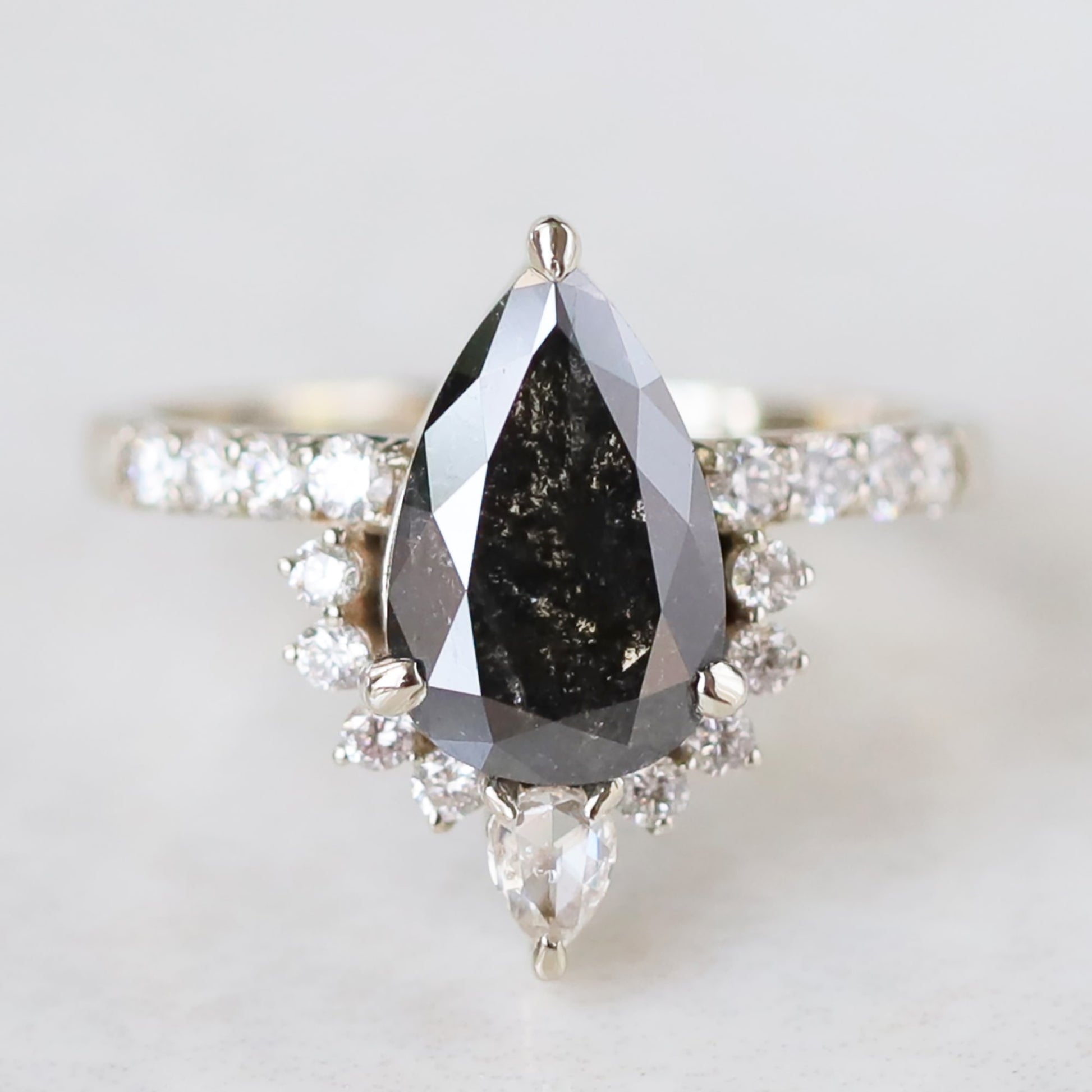 salt and pepper diamond ring
