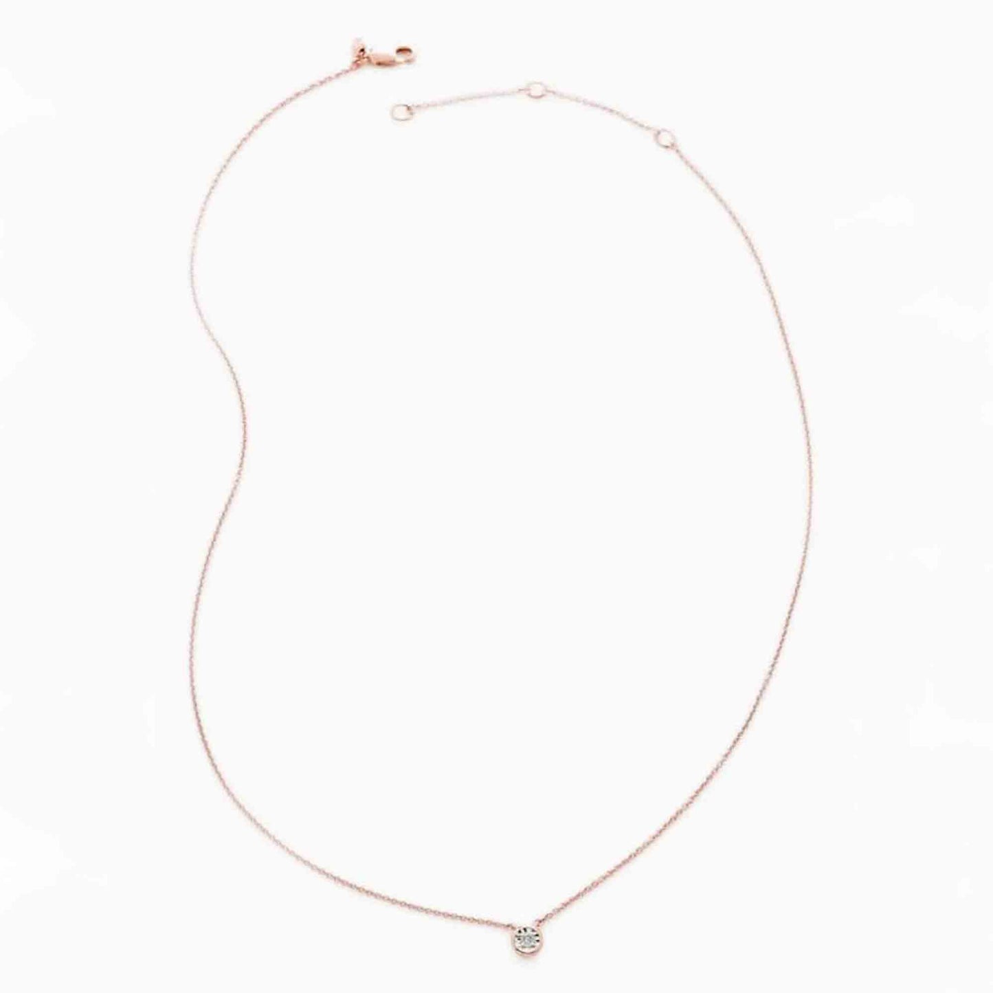 diamond bezel necklace