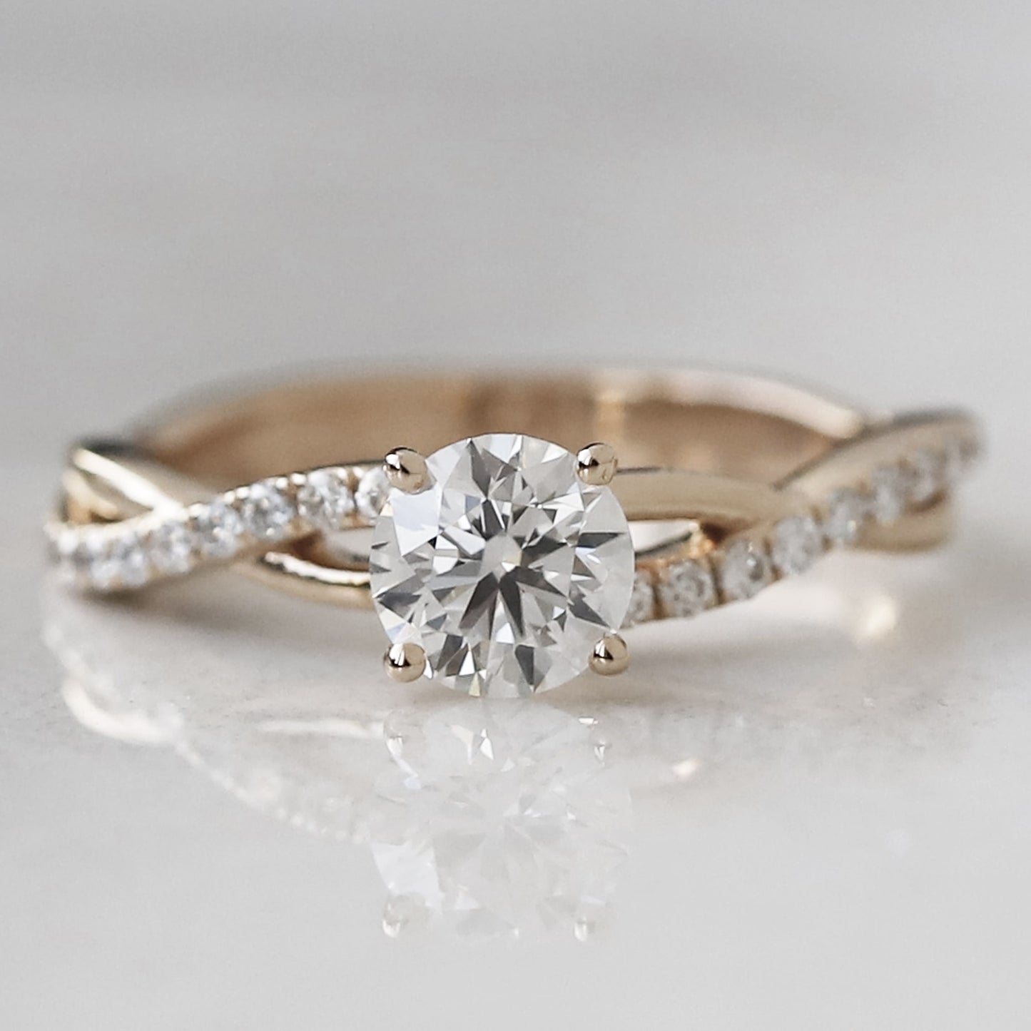 twisted engagement ring