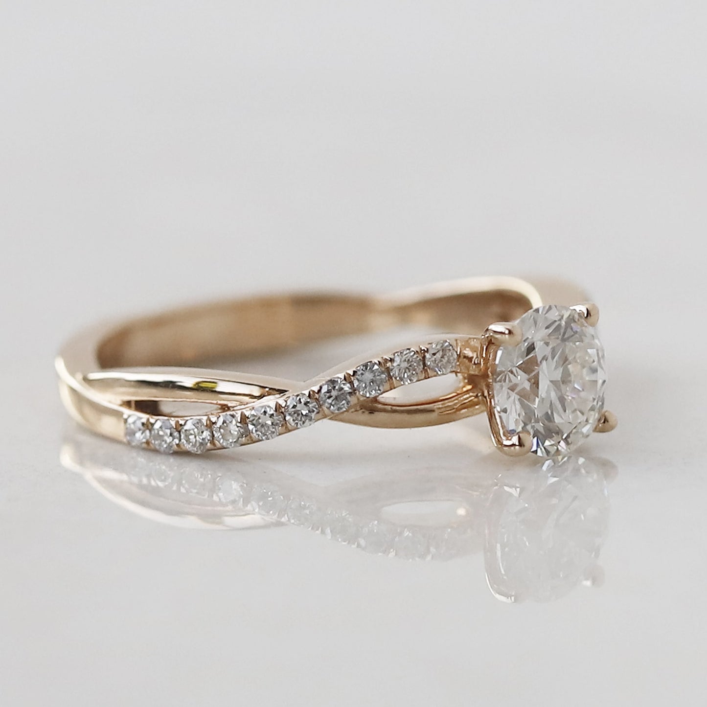 twisted engagement ring