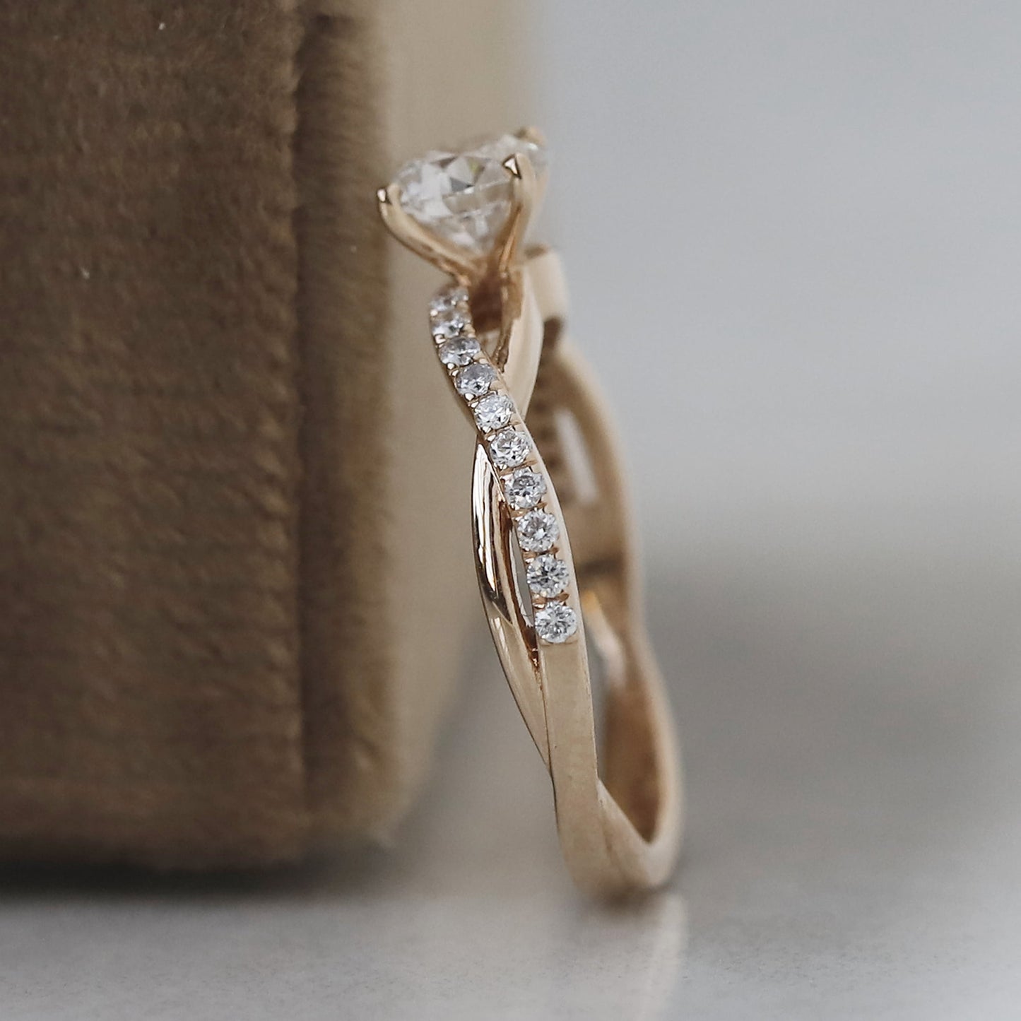 twisted engagement ring