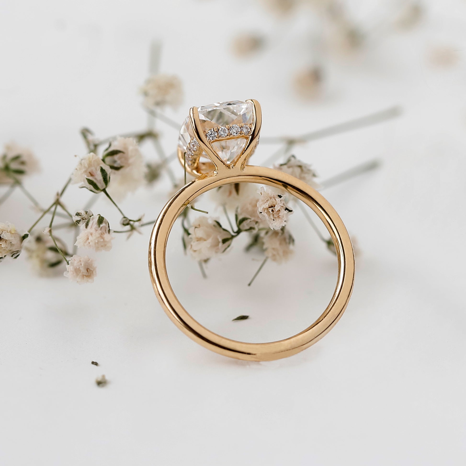 Cushion Cut Lab Grown Diamond Ring