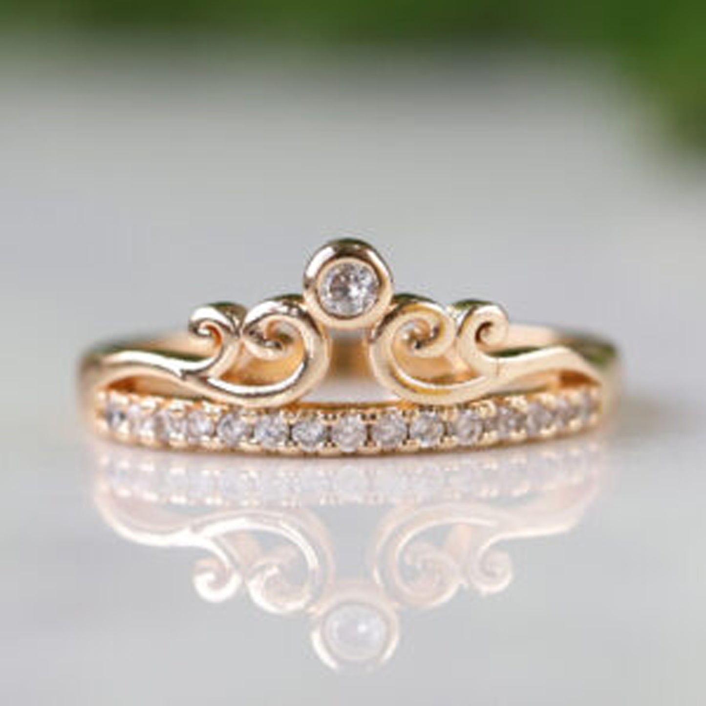 Crown Diamond Ring