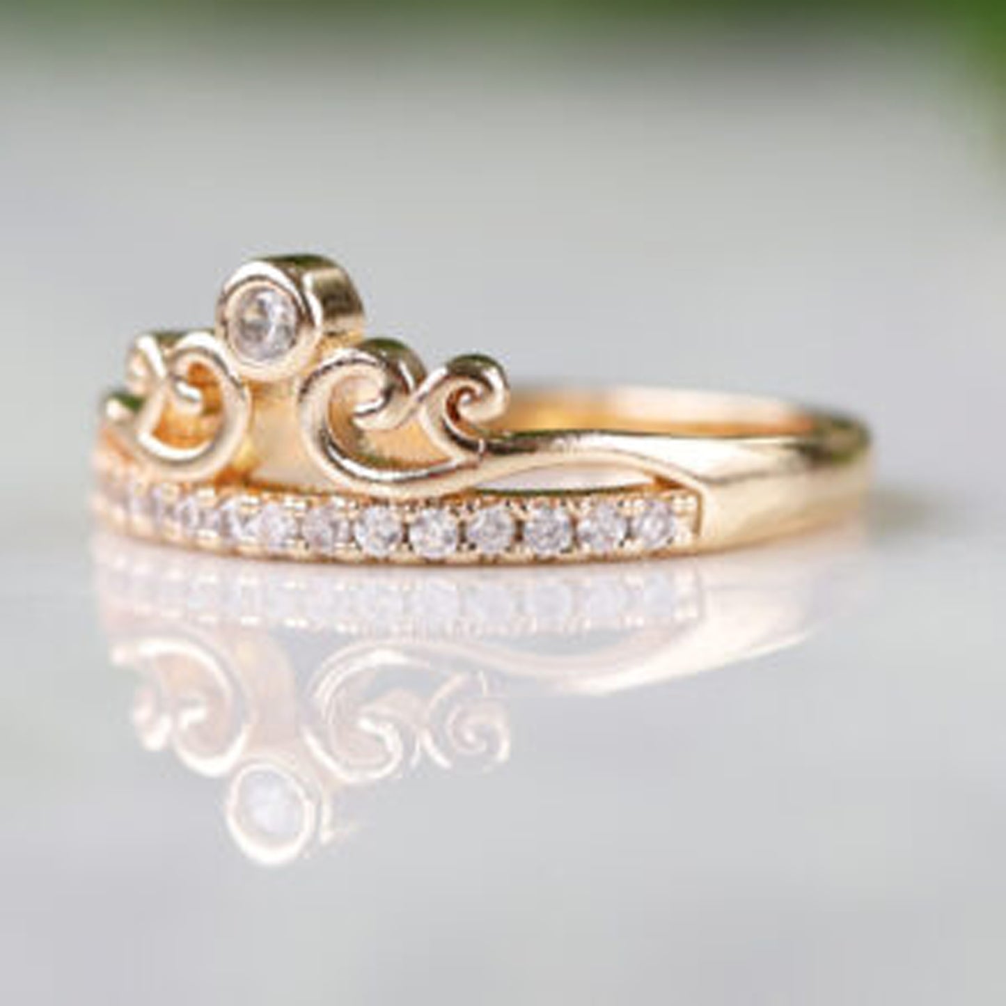 Crown Diamond Ring