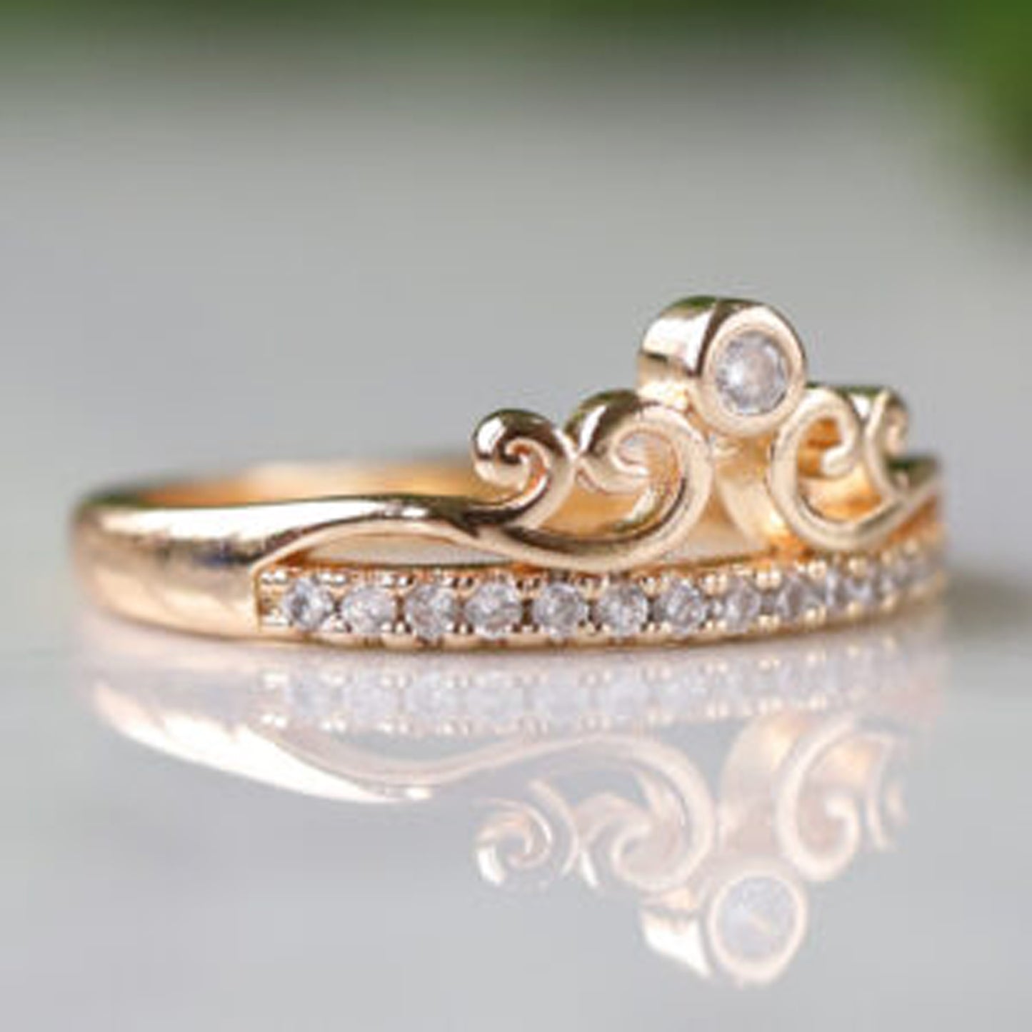 Crown Diamond Ring