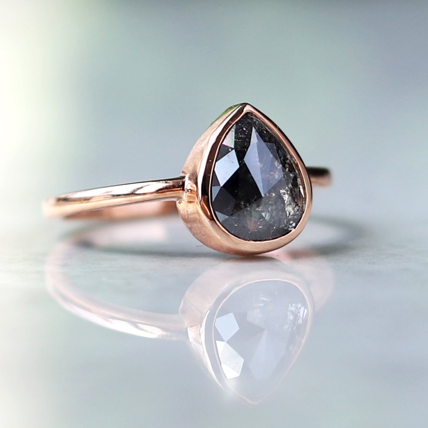 Handmade Pear Shape Salt and Pepper Ring