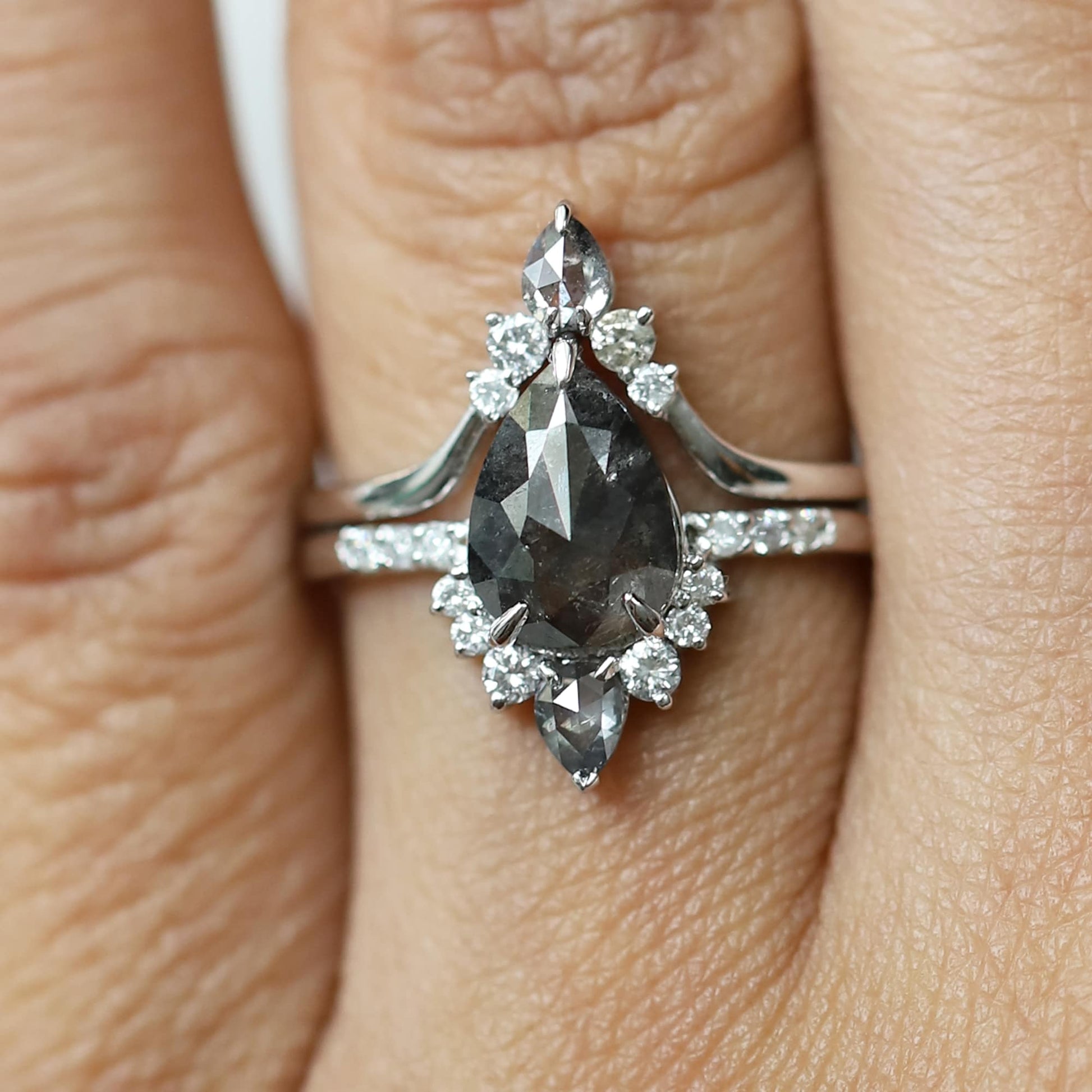 Pepper Diamond Ring