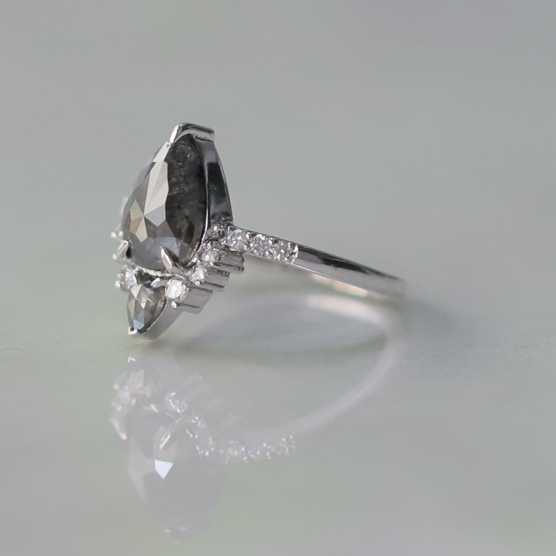 Pepper Diamond Ring