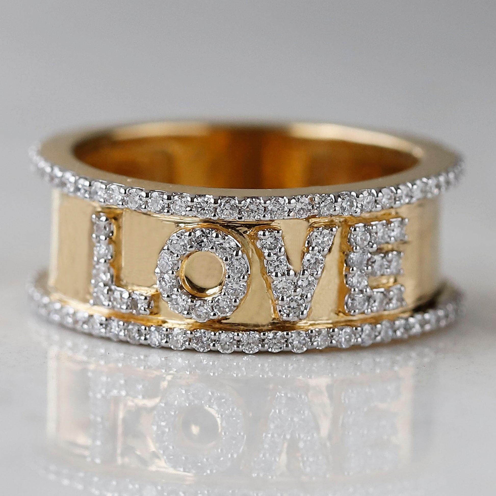 14k love ring