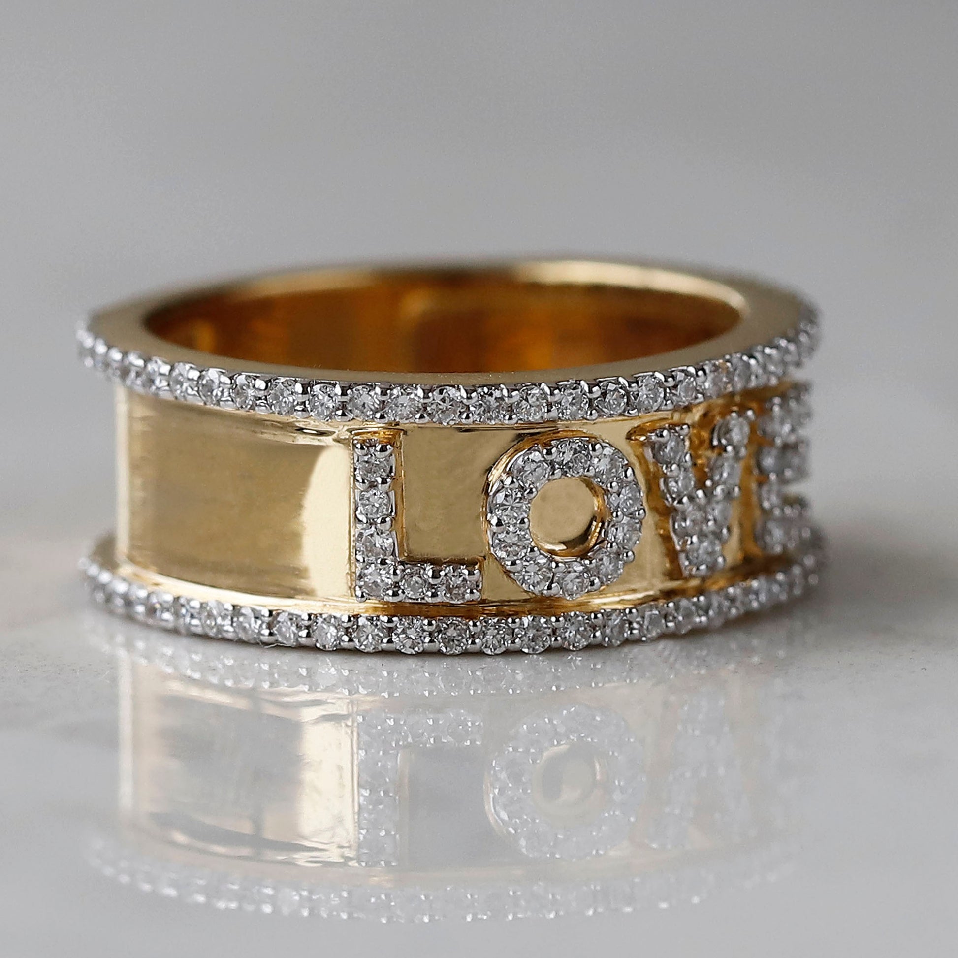 14k love ring