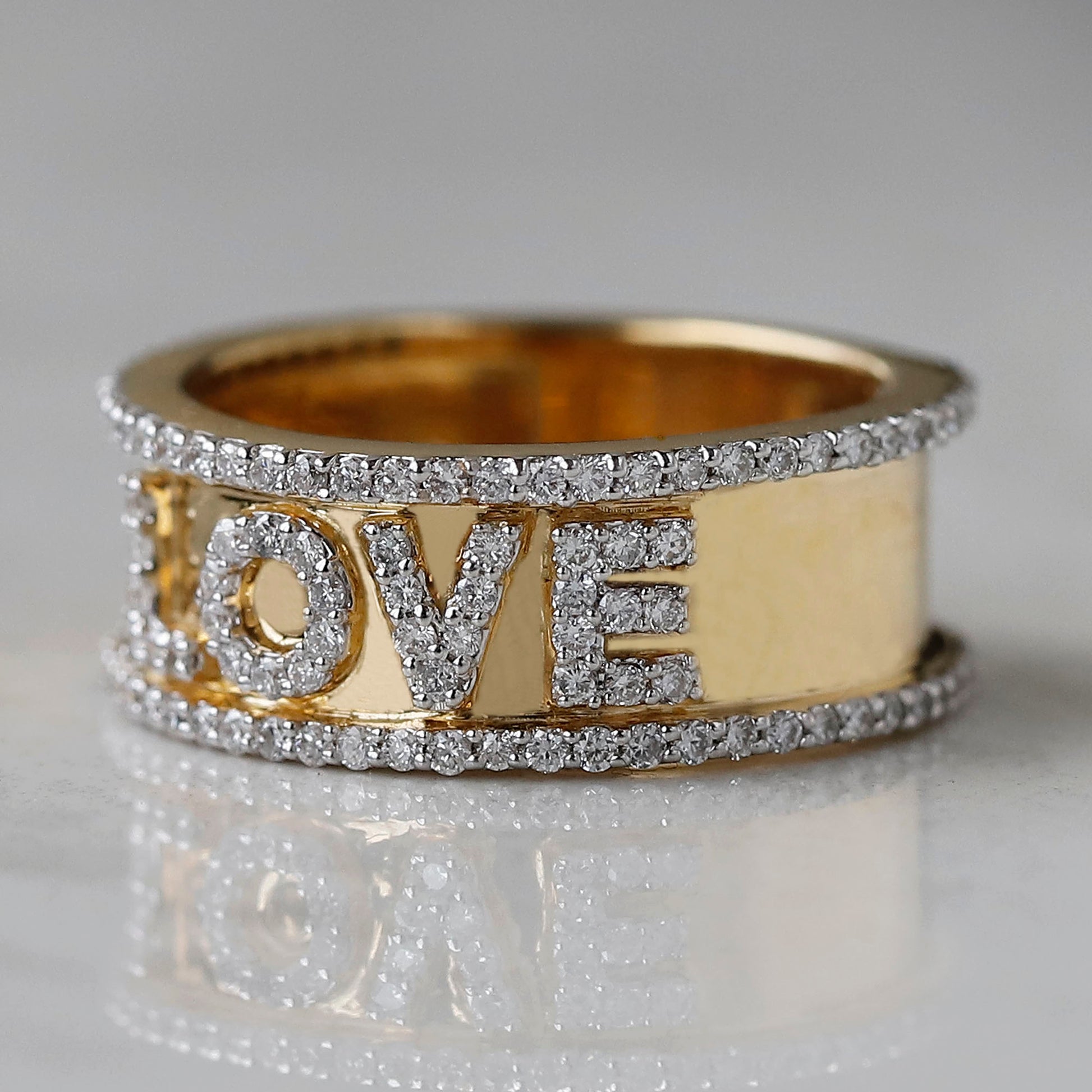 14k love ring