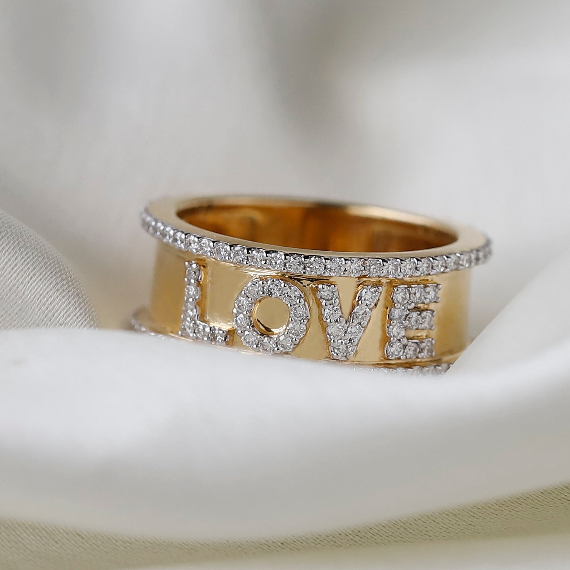 14k love ring