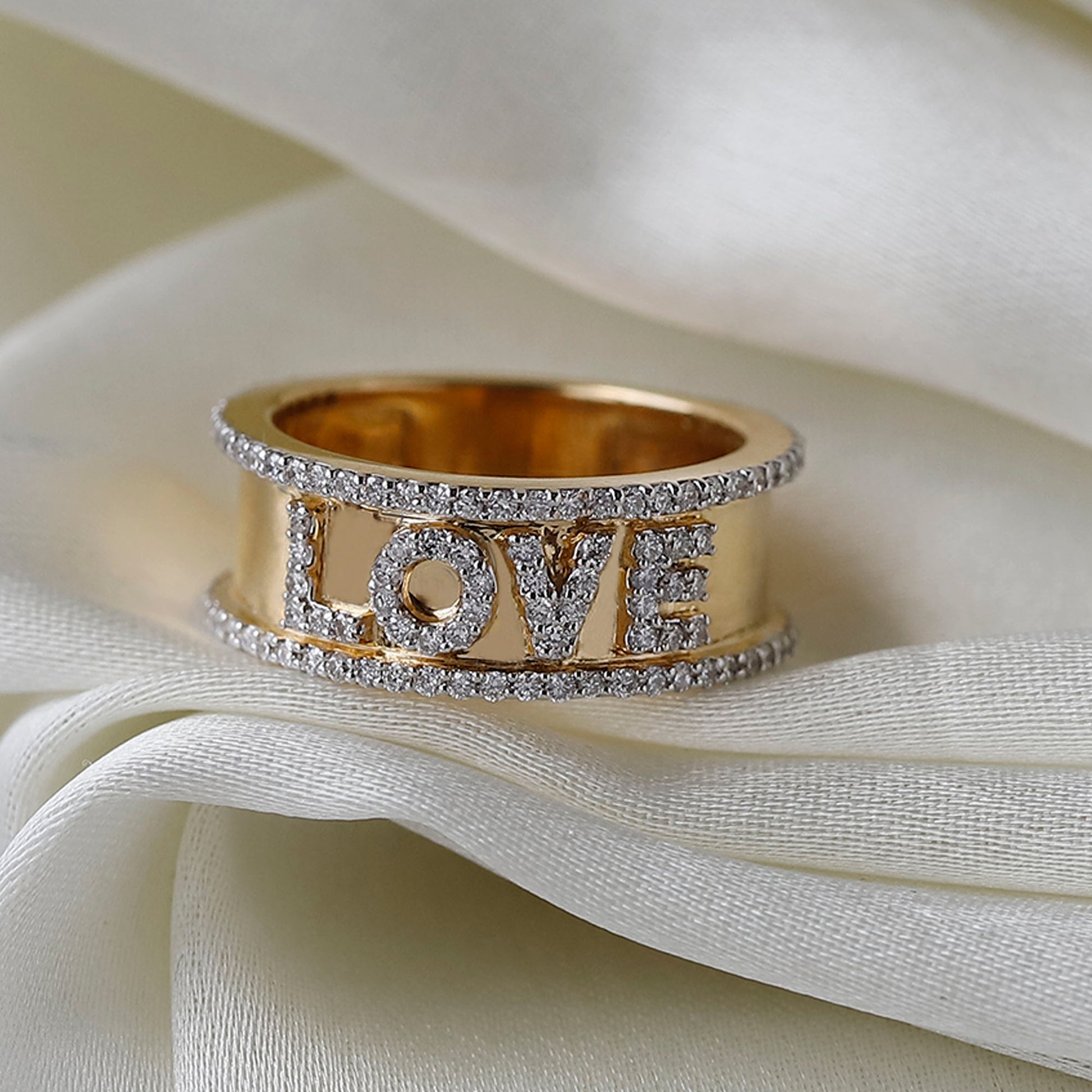 14k love ring