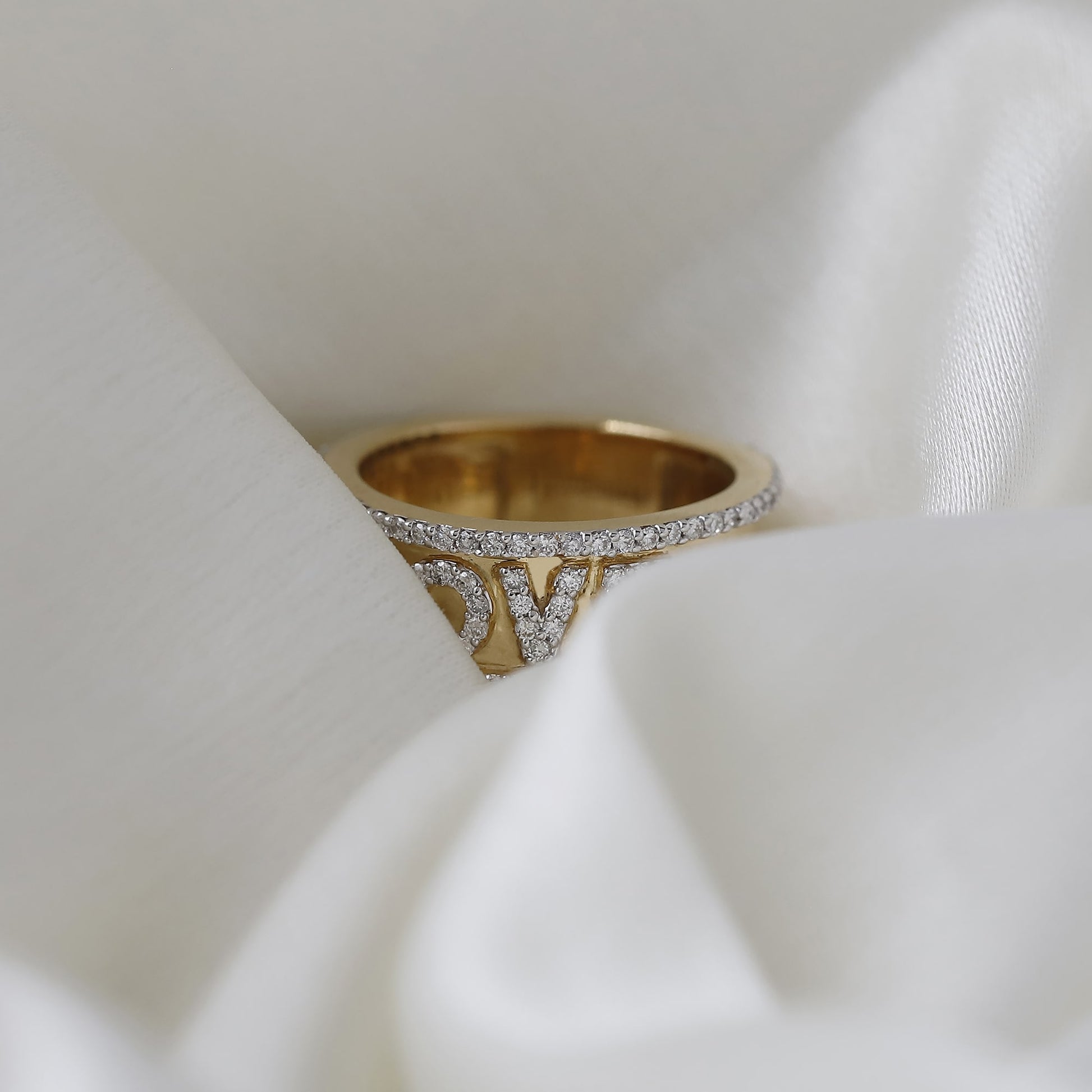 14k love ring