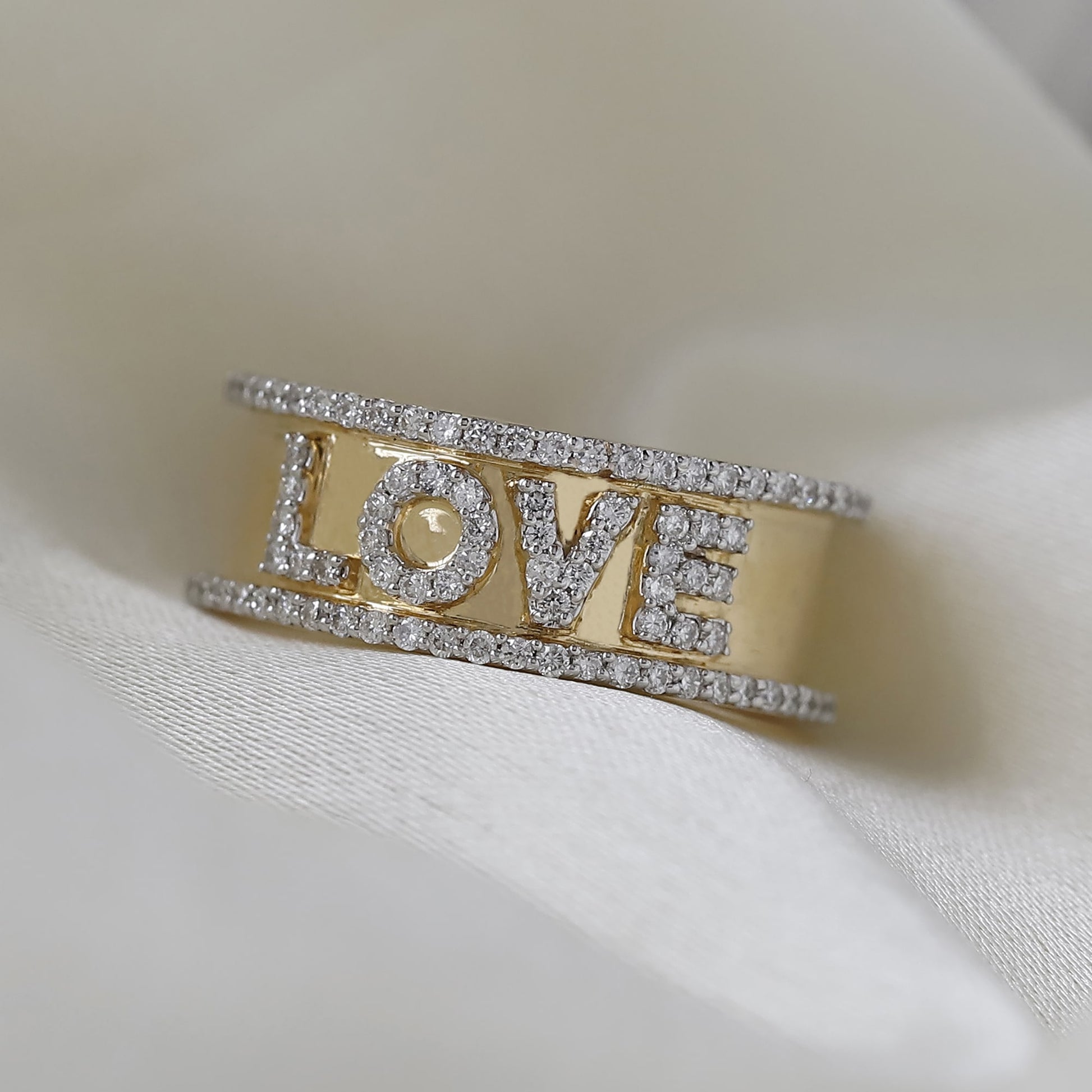 14k love ring
