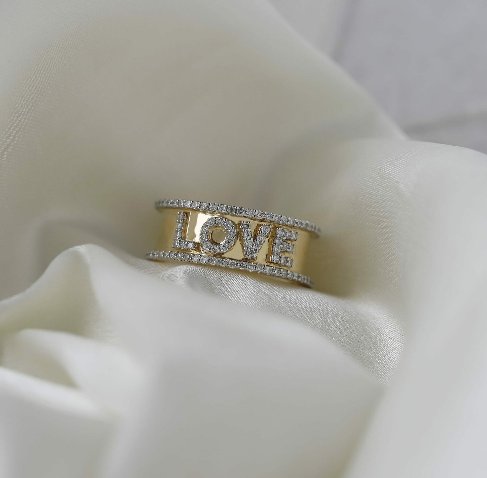 14k love ring
