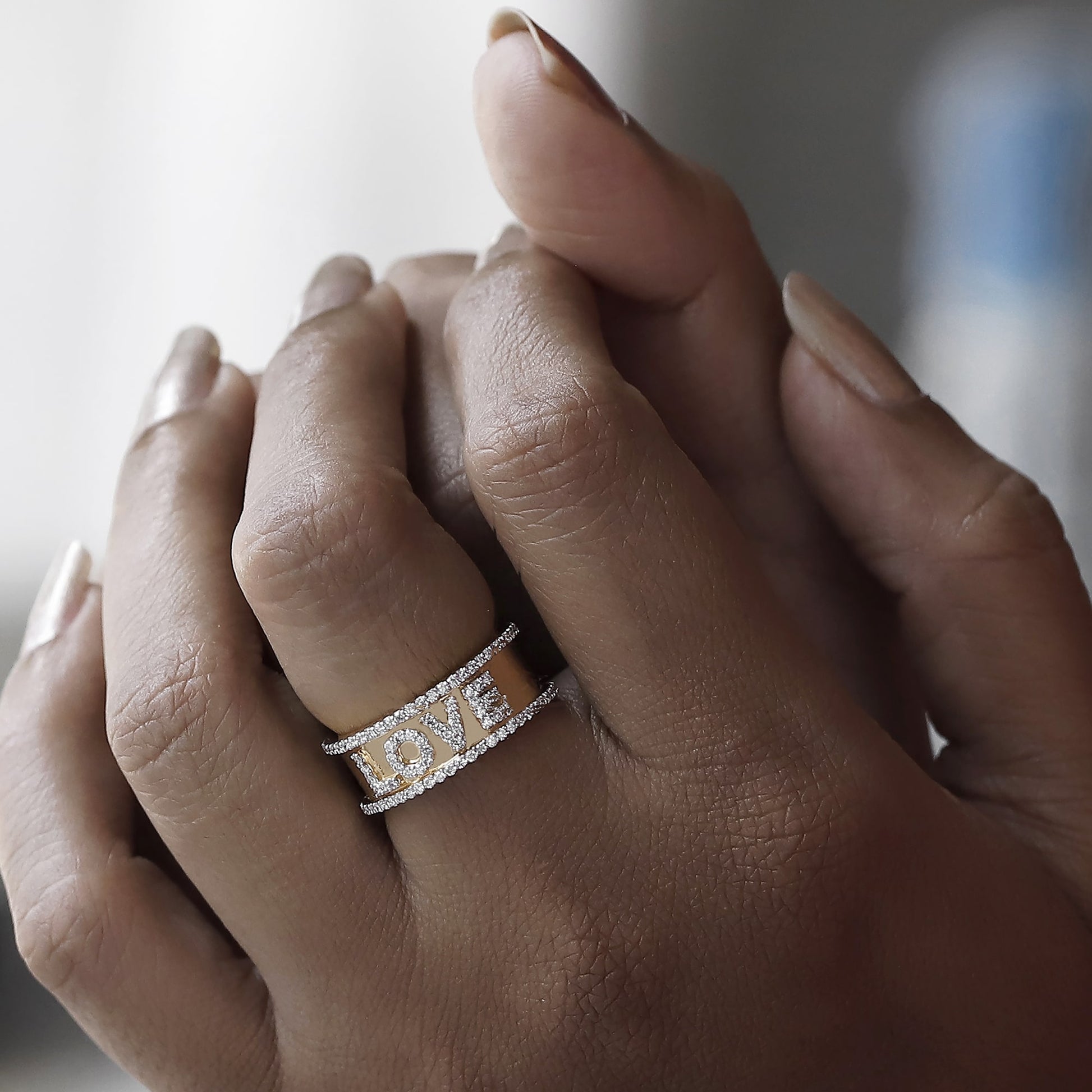 14k love ring