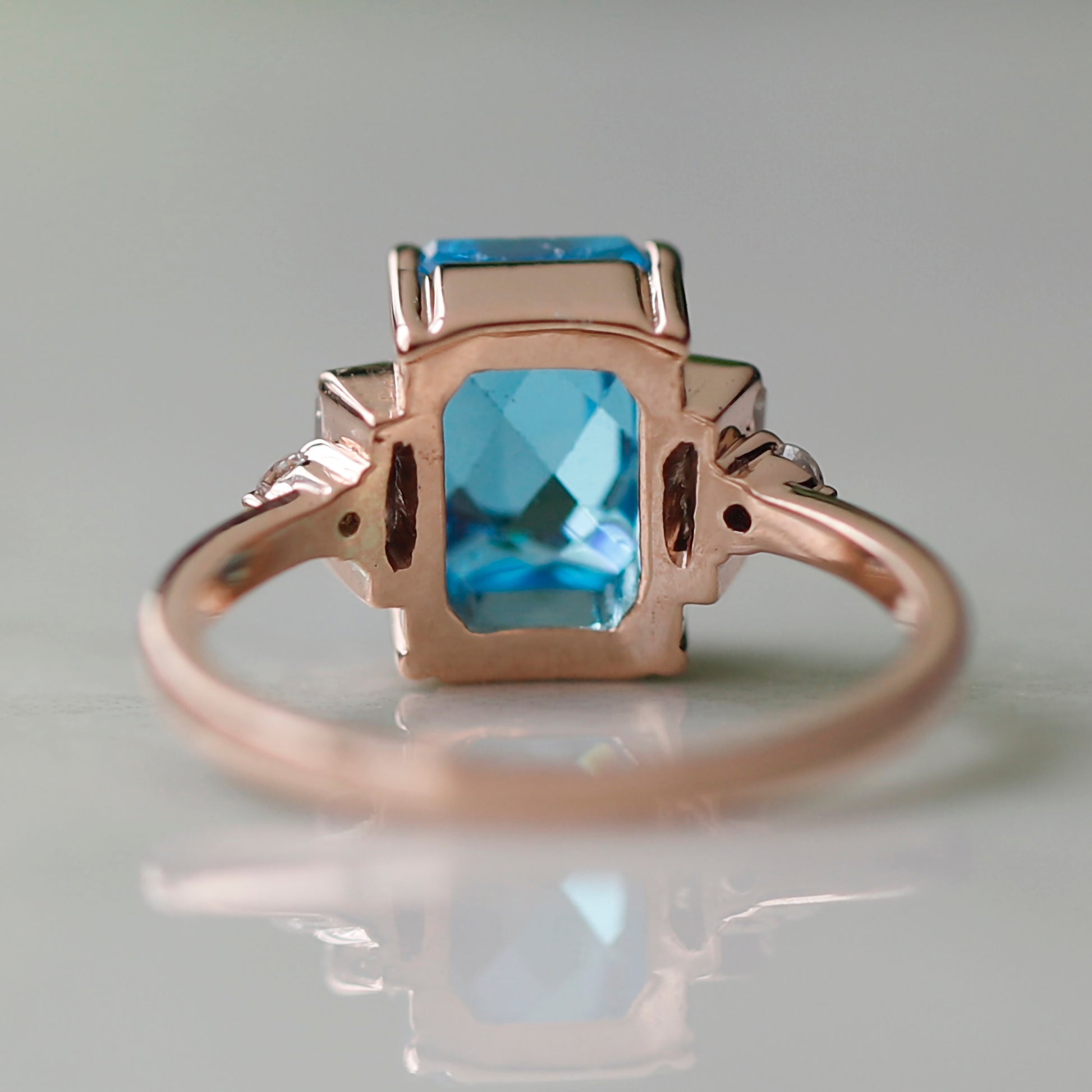 Emerald Cut Sapphire Ring