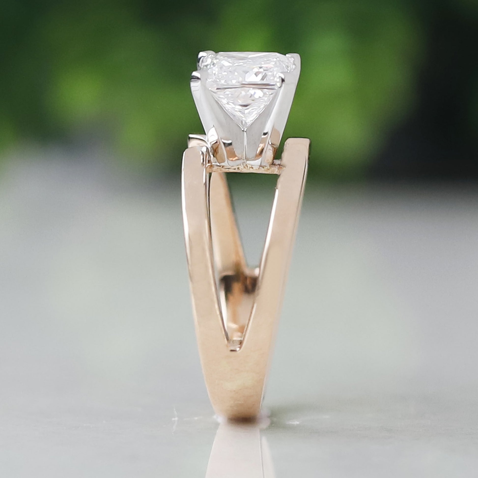 mens princess cut diamond wedding bands