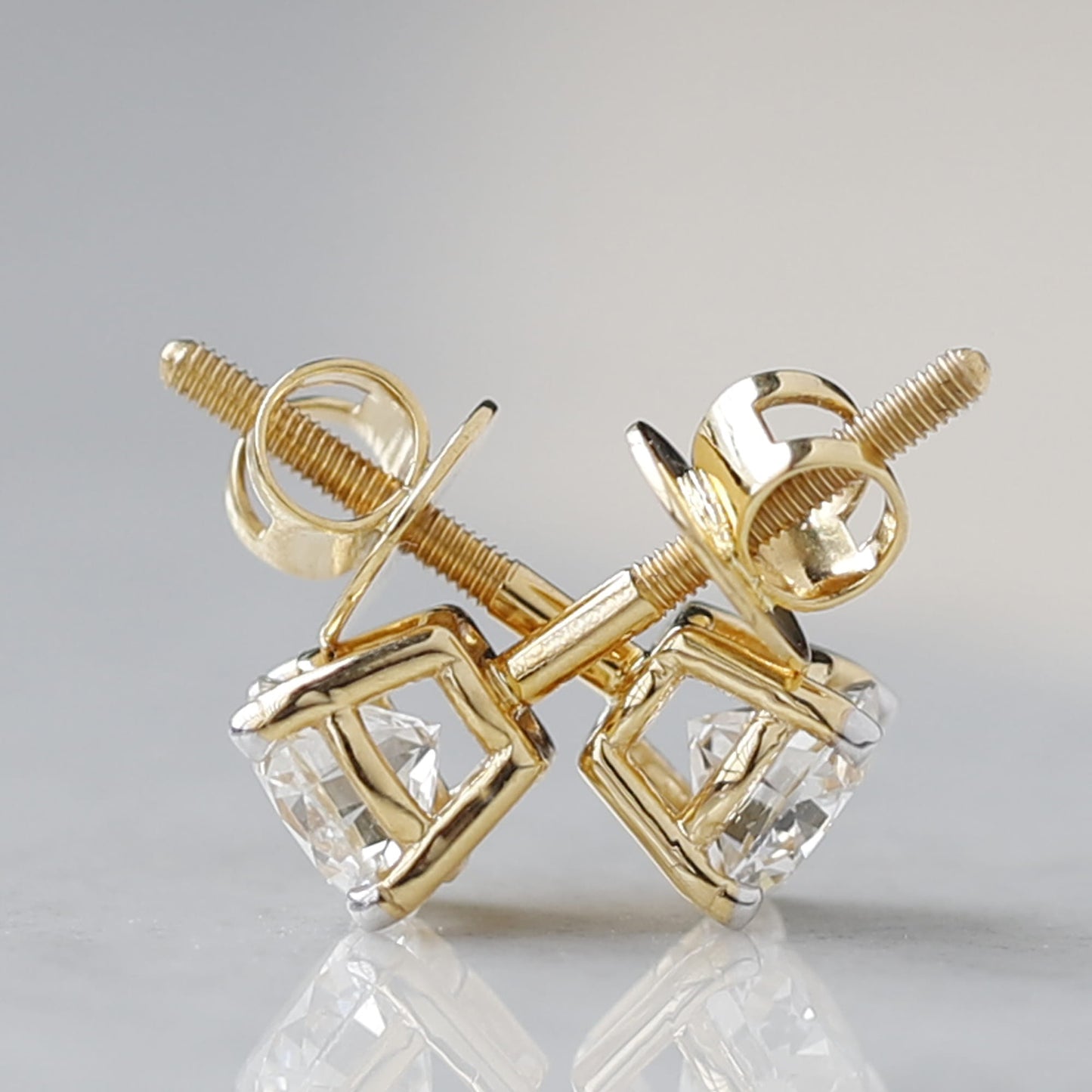 diamond solitaire earrings