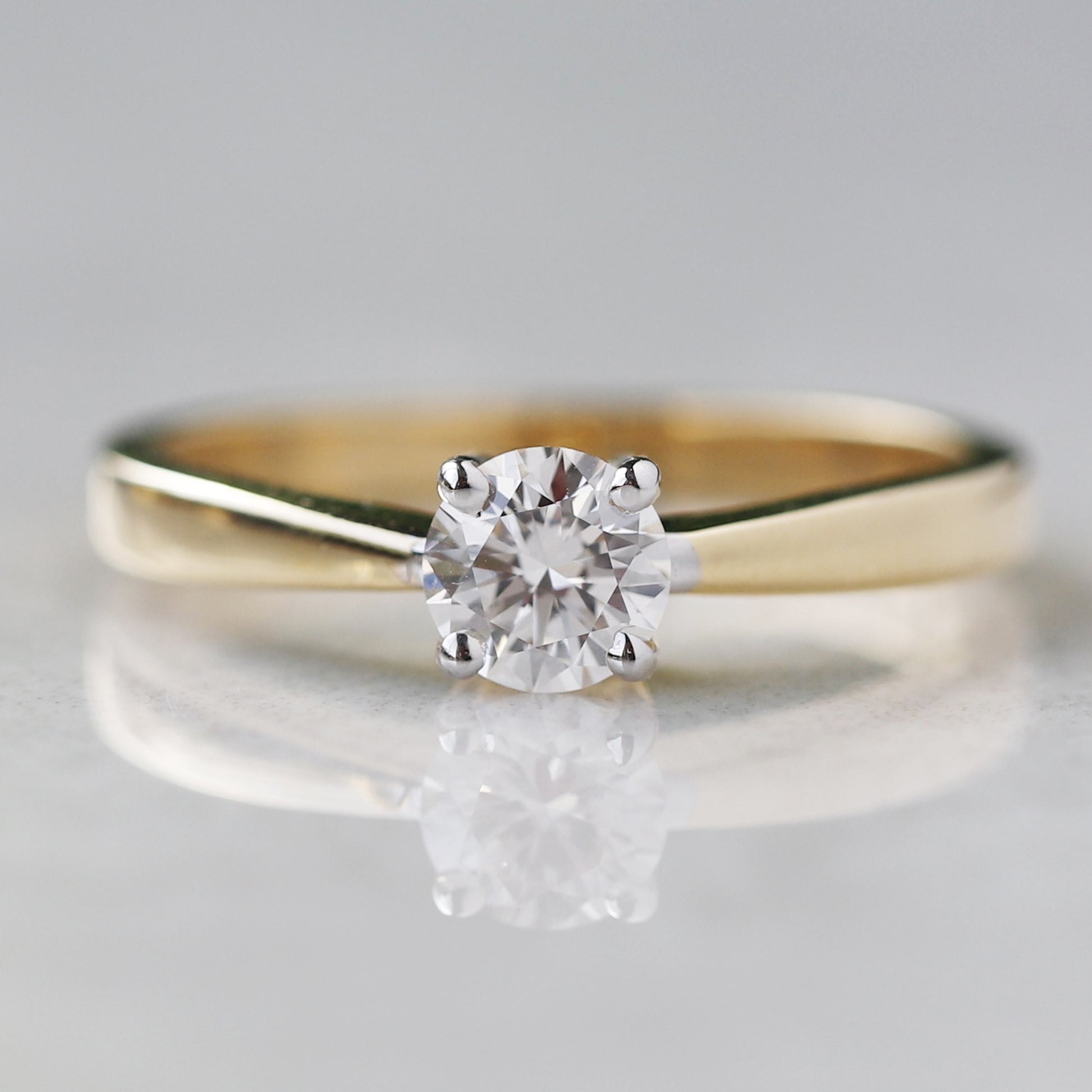 lab created engagement rings