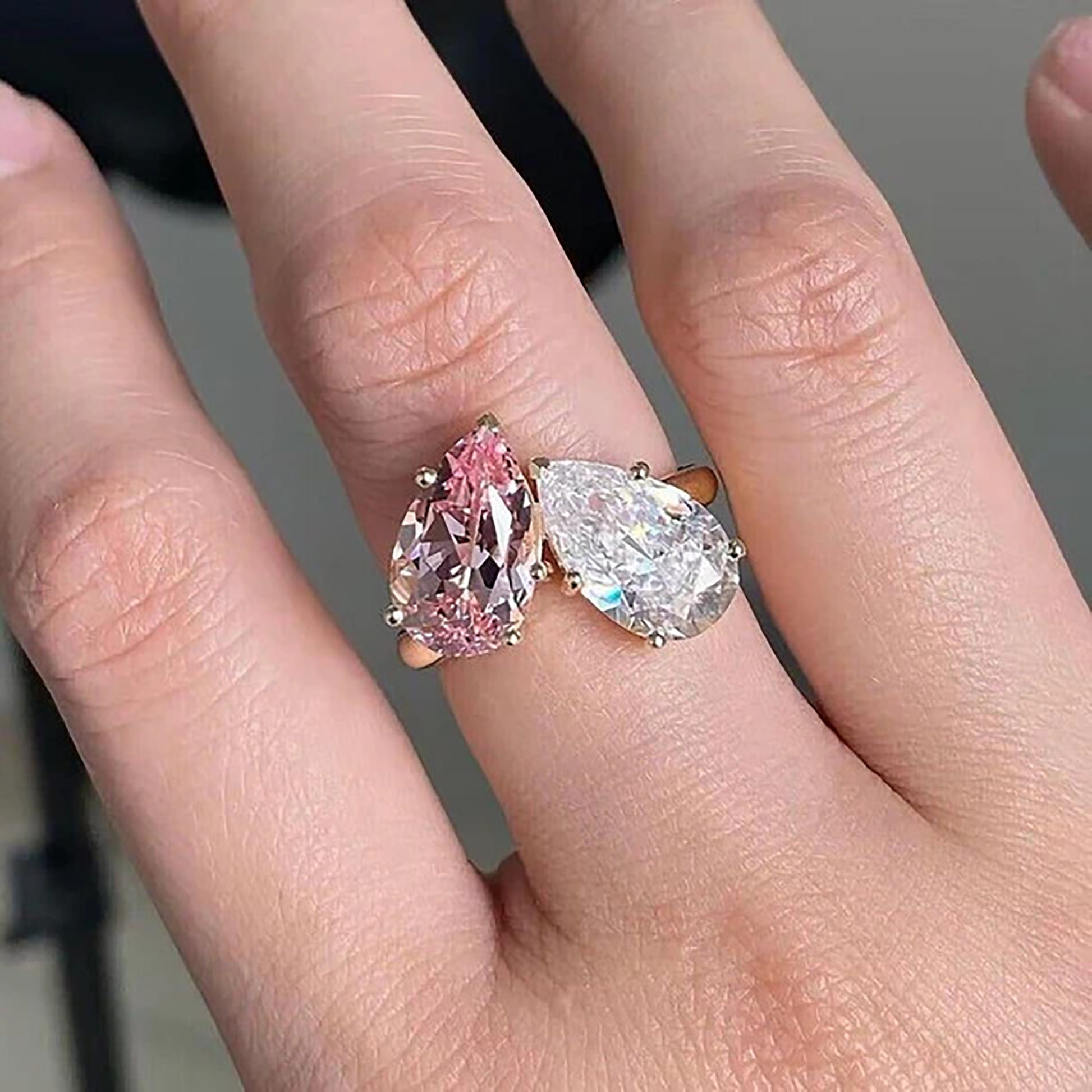 Toi et Moi Engagement Ring